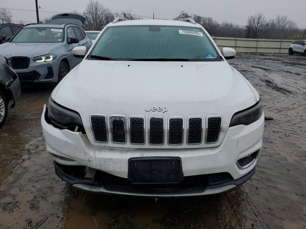 2019 Jeep Cherokee Limited White vin: 1C4PJMDN3KD213108