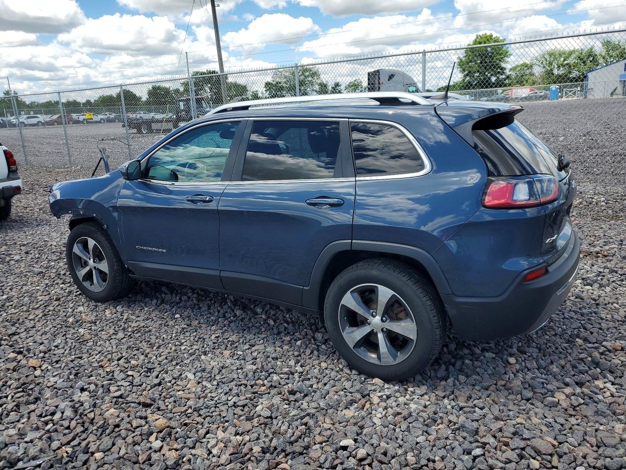 2019 Jeep Cherokee Limited Blue vin: 1C4PJMDN4KD402446