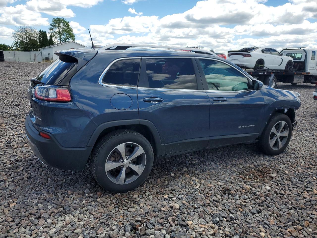 2019 Jeep Cherokee Limited Blue vin: 1C4PJMDN4KD402446