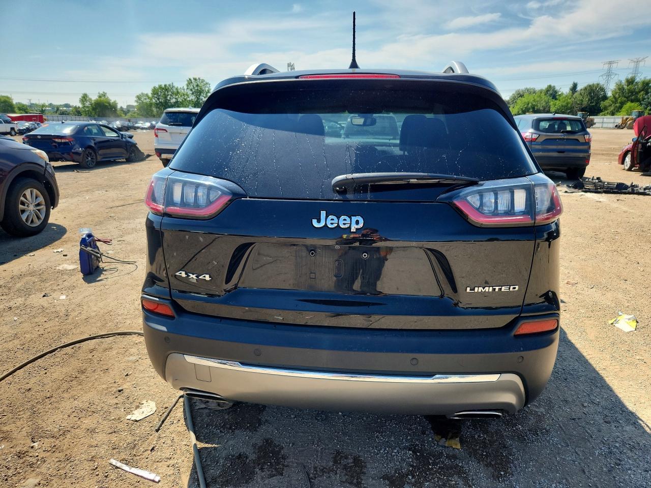 2019 Jeep Cherokee Limited Black vin: 1C4PJMDN7KD209174