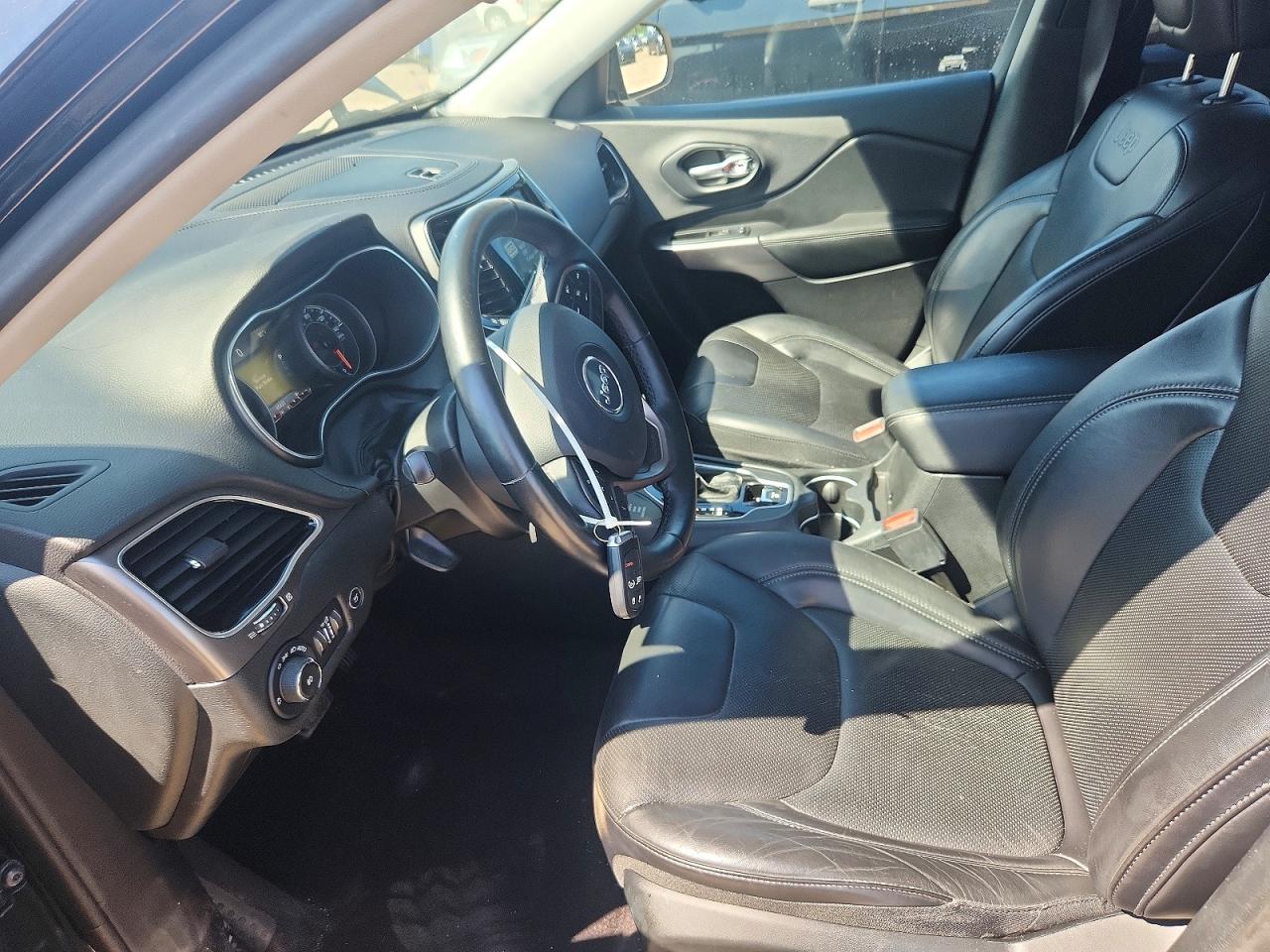2019 Jeep Cherokee Limited Black vin: 1C4PJMDN7KD209174