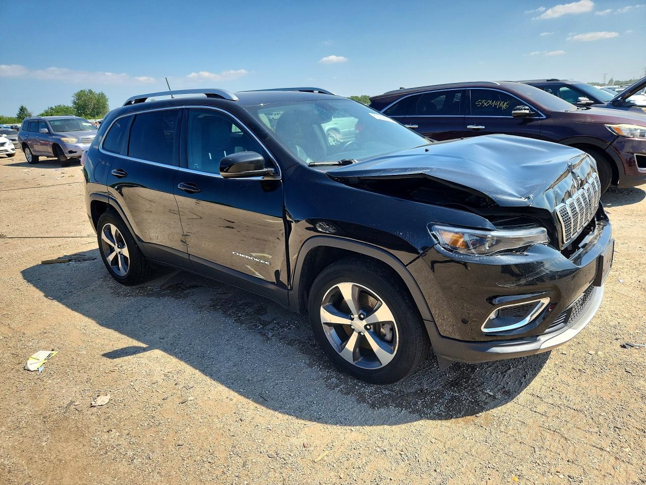 2019 Jeep Cherokee Limited Black vin: 1C4PJMDN7KD209174