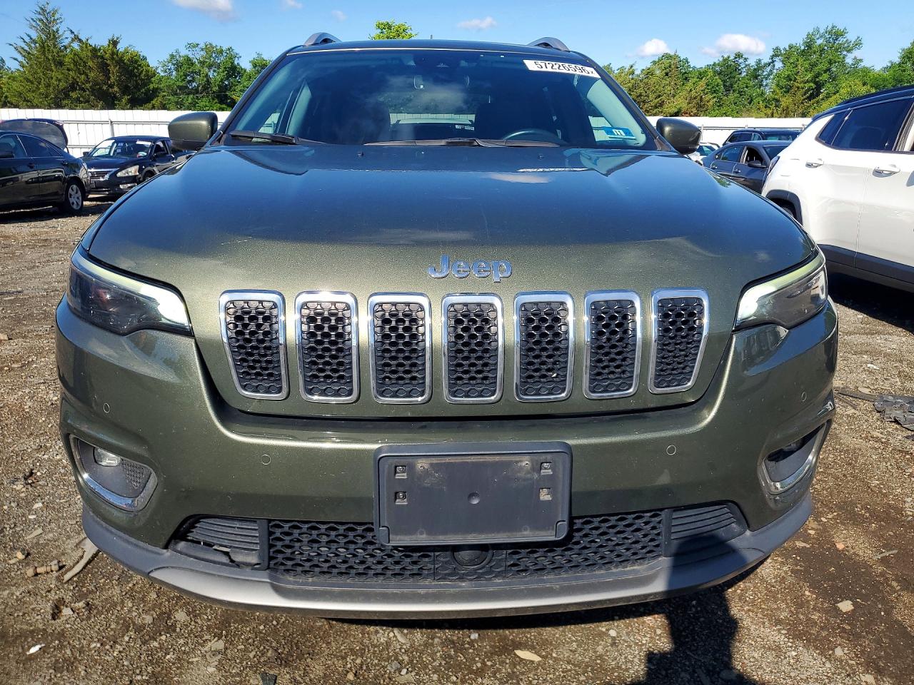 2019 Jeep Cherokee Limited Green vin: 1C4PJMDN8KD151186