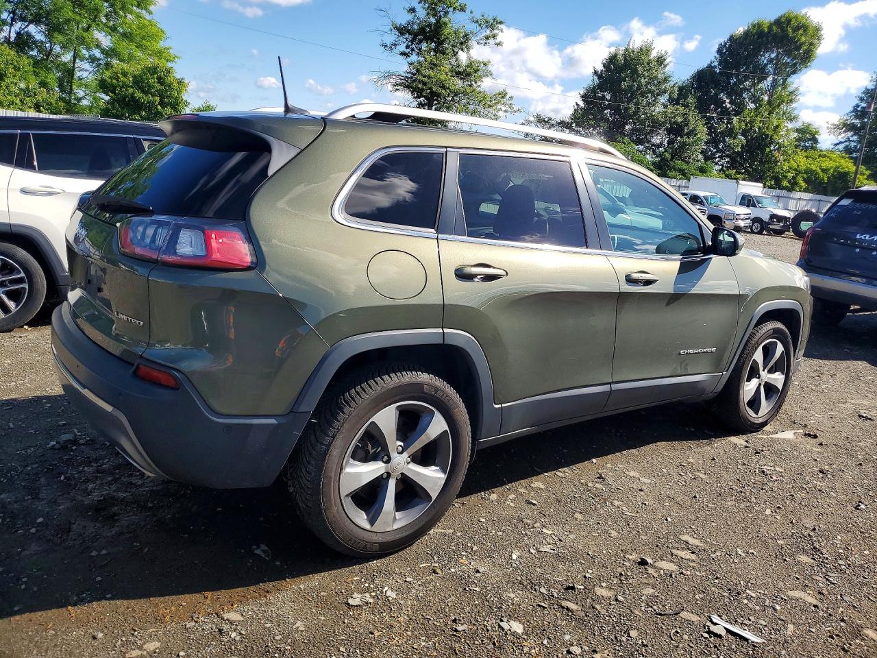 2019 Jeep Cherokee Limited Green vin: 1C4PJMDN8KD151186