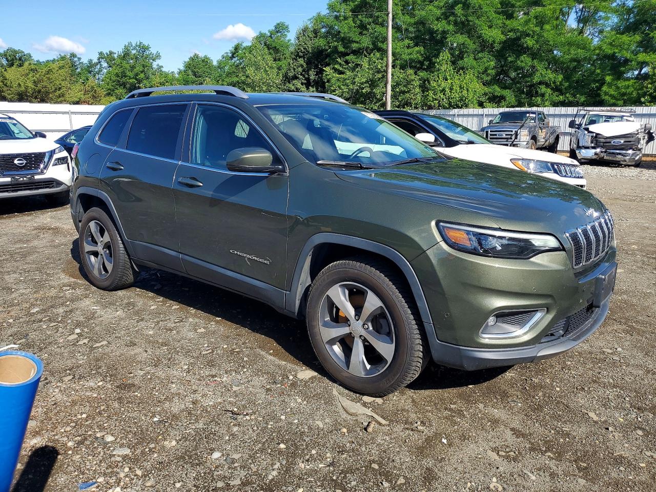 2019 Jeep Cherokee Limited Green vin: 1C4PJMDN8KD151186