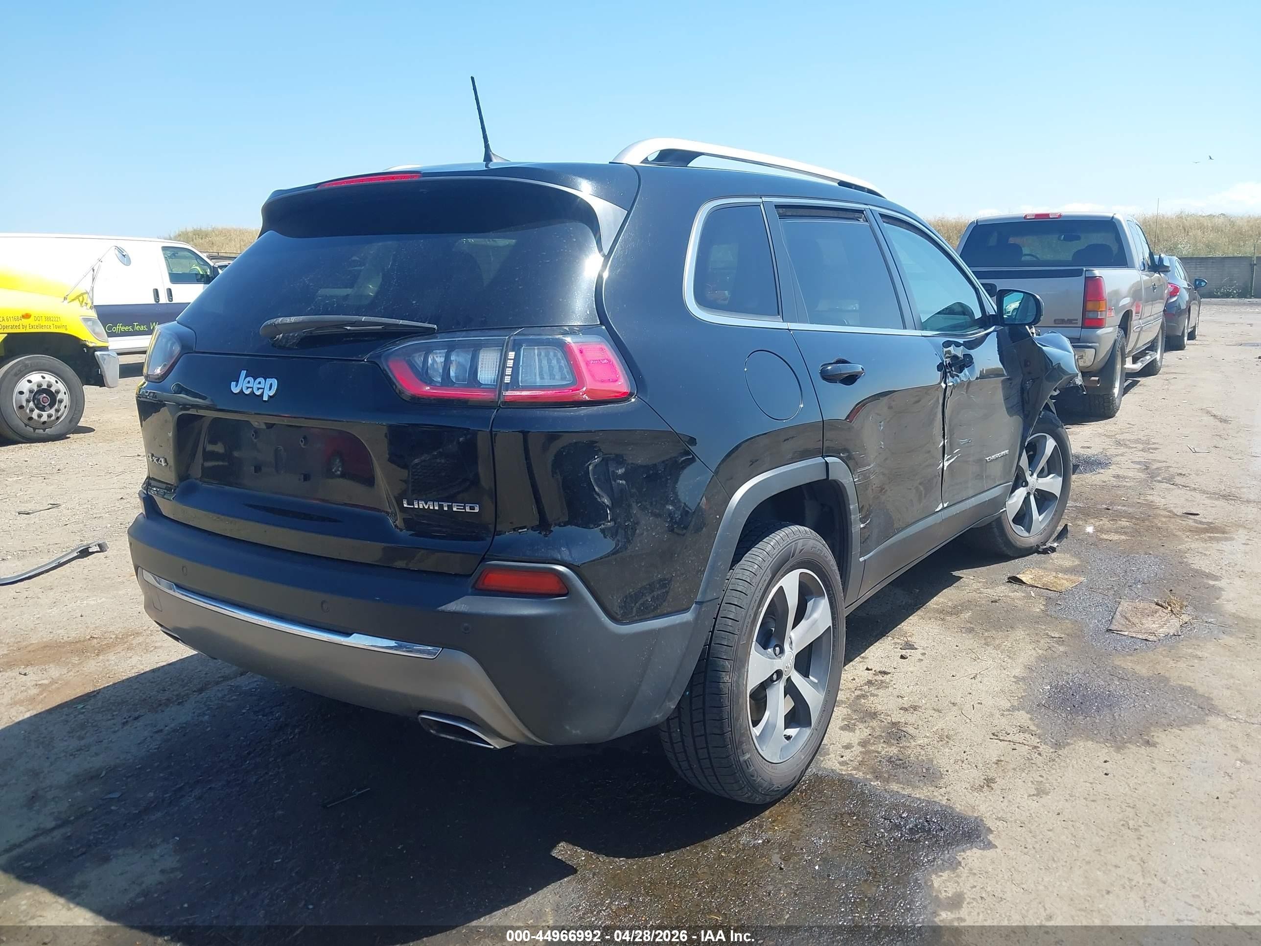 2019 Jeep Cherokee Limited 4x4 Black vin: 1C4PJMDN9KD177005