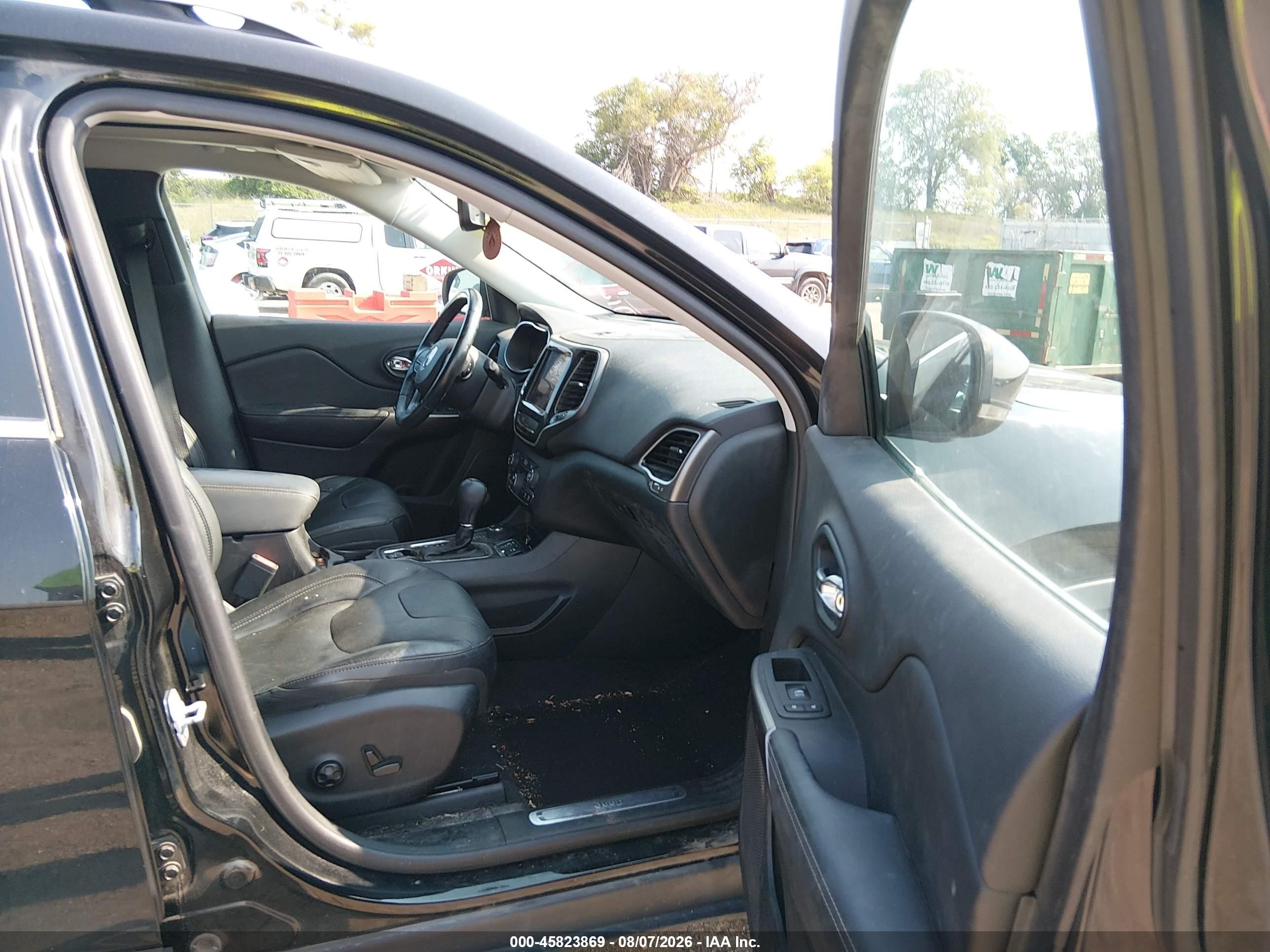 2019 Jeep Cherokee Limited 4x4 Black vin: 1C4PJMDN9KD258263