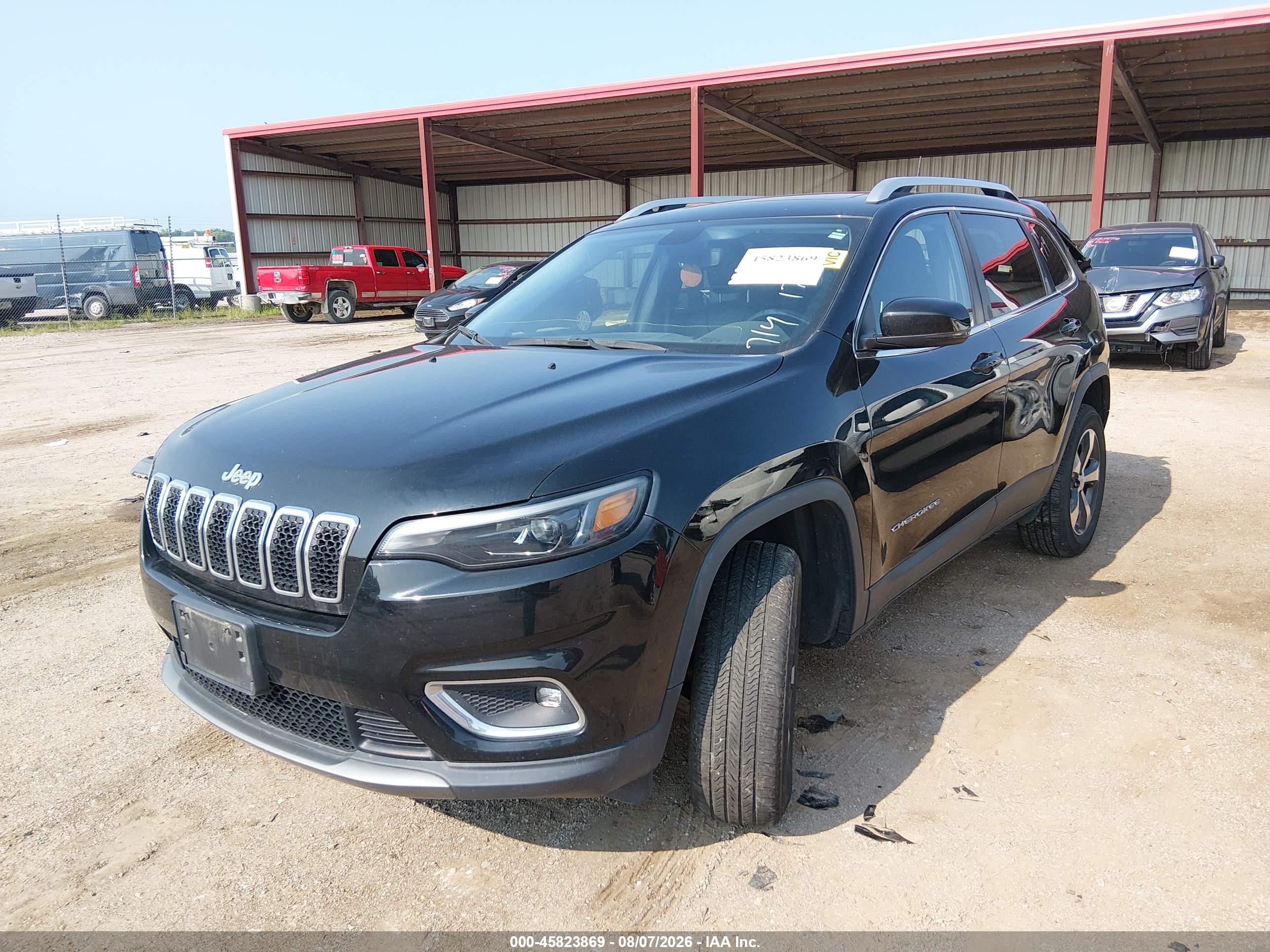 2019 Jeep Cherokee Limited 4x4 Black vin: 1C4PJMDN9KD258263