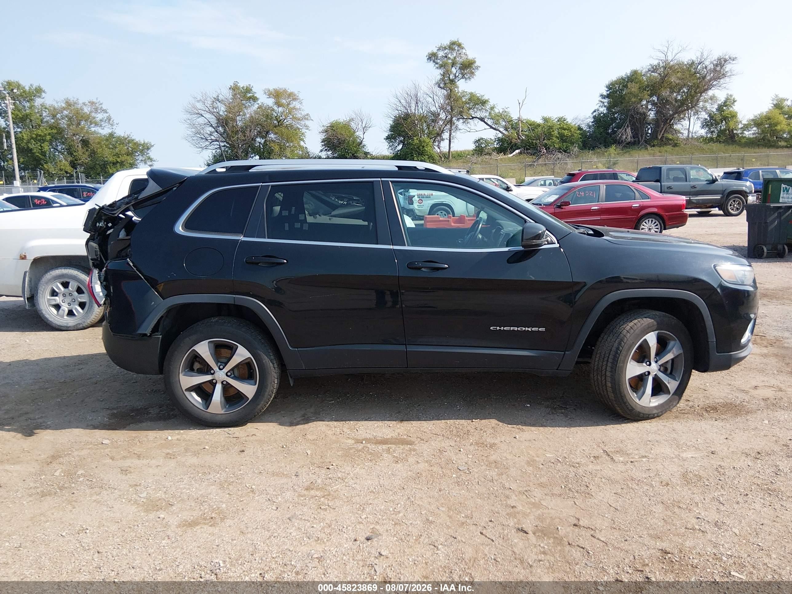 2019 Jeep Cherokee Limited 4x4 Black vin: 1C4PJMDN9KD258263