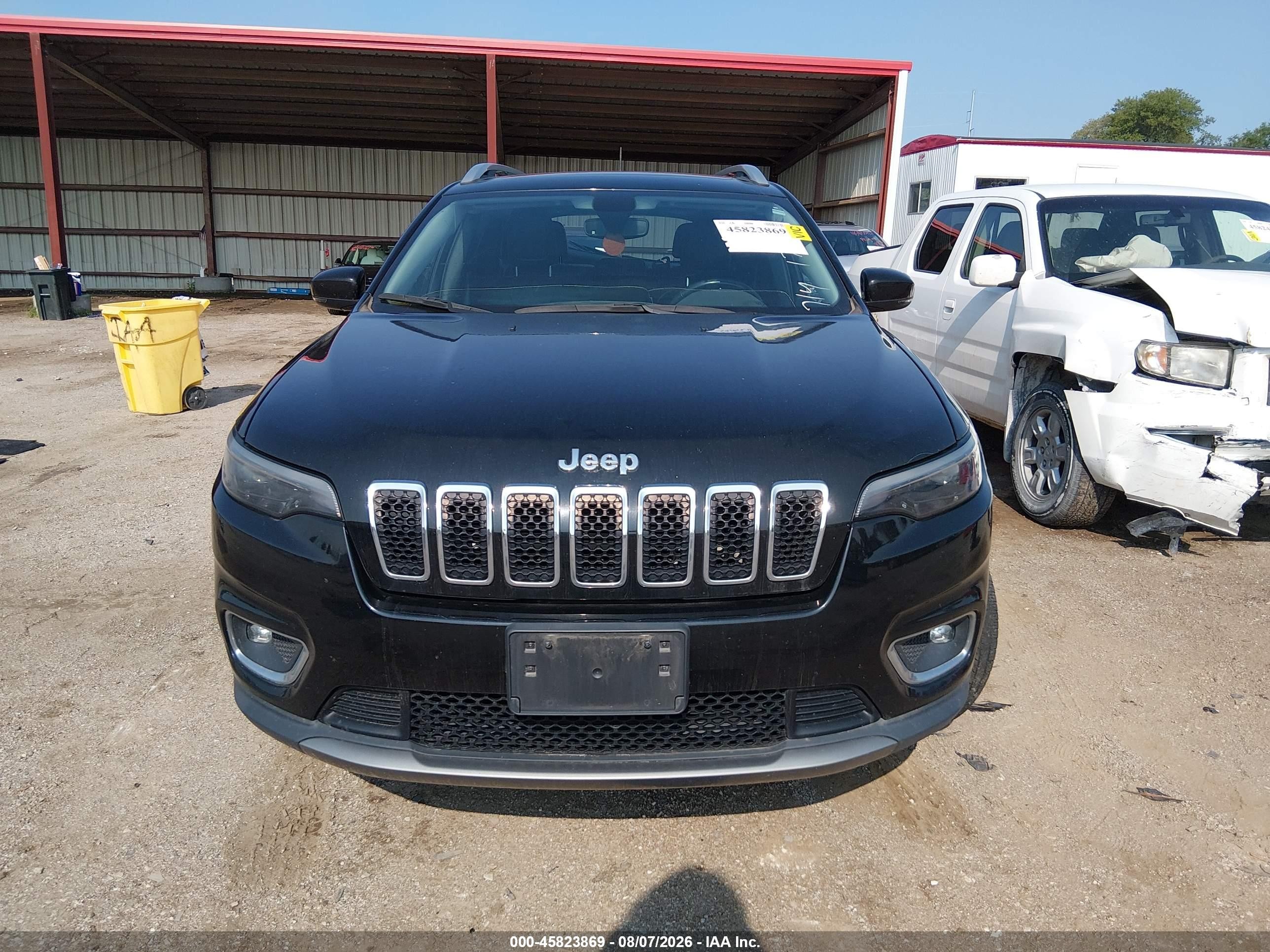 2019 Jeep Cherokee Limited 4x4 Black vin: 1C4PJMDN9KD258263
