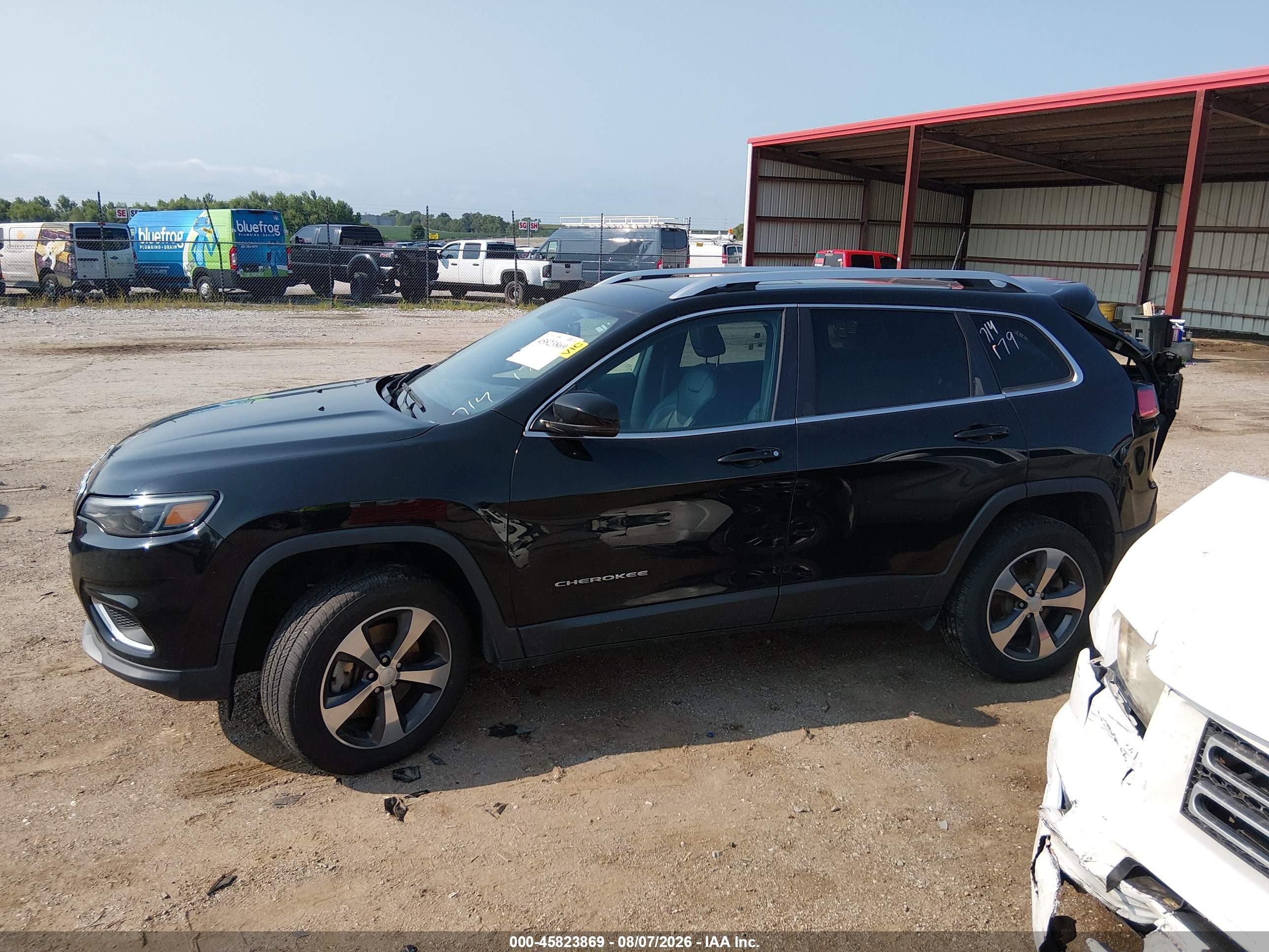 2019 Jeep Cherokee Limited 4x4 Black vin: 1C4PJMDN9KD258263