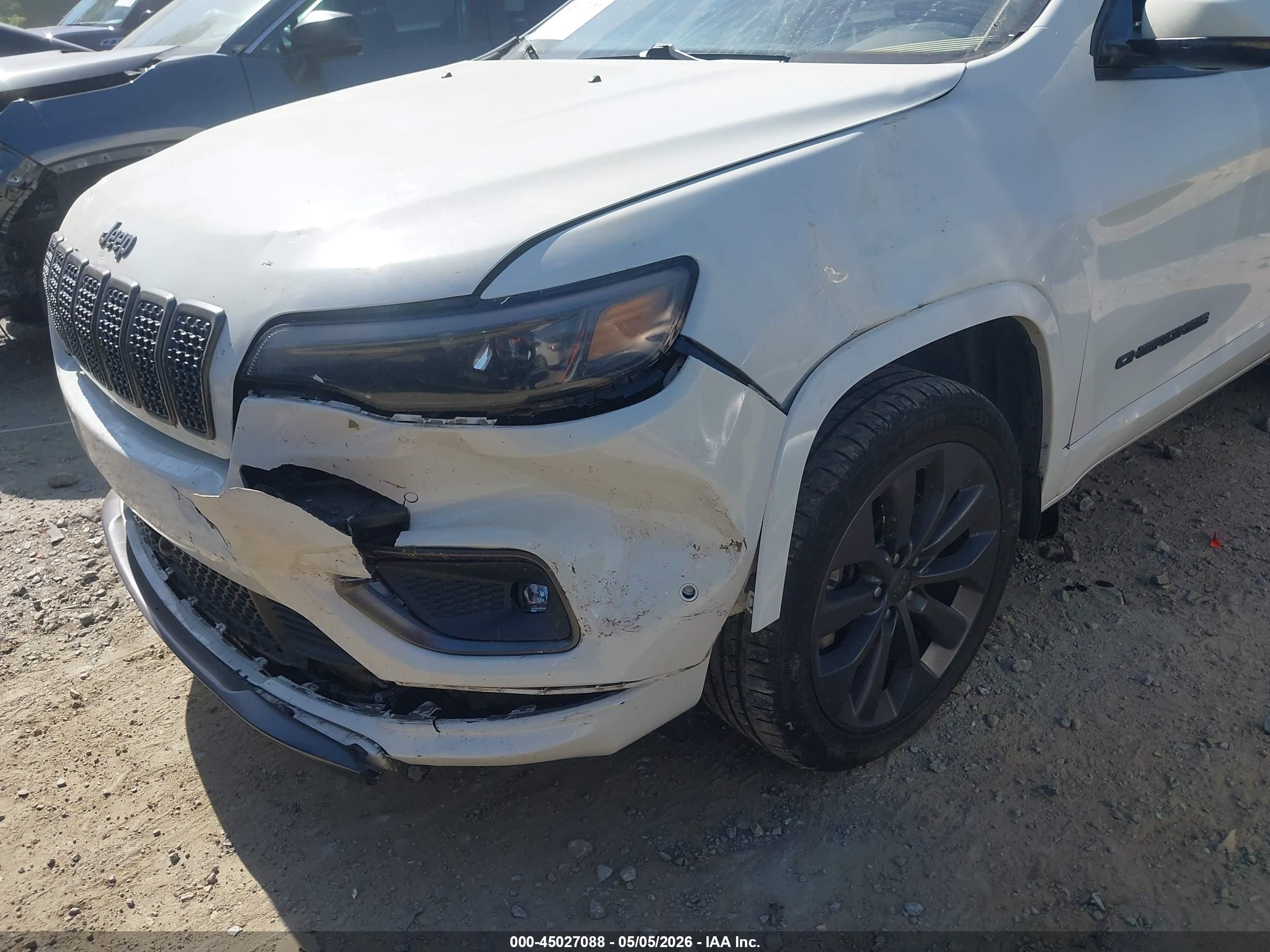 2019 Jeep Cherokee High Altitude 4x4 White vin: 1C4PJMDNXKD410907