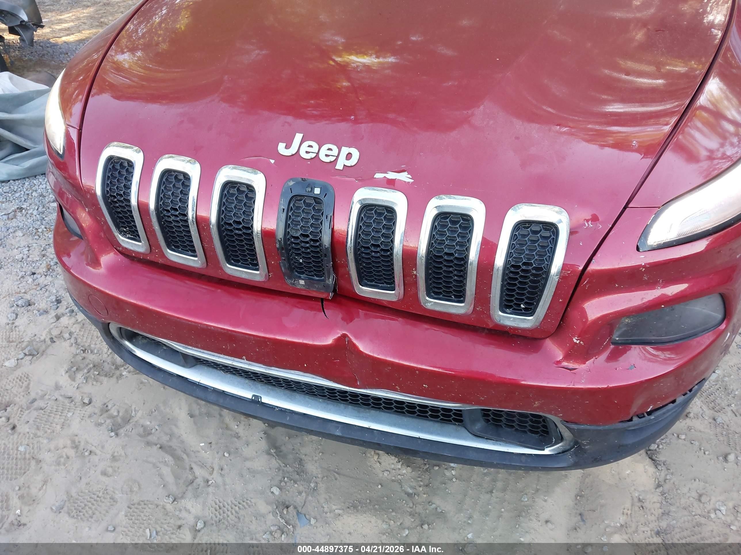 2014 Jeep Cherokee Limited Red vin: 1C4PJMDS0EW132050