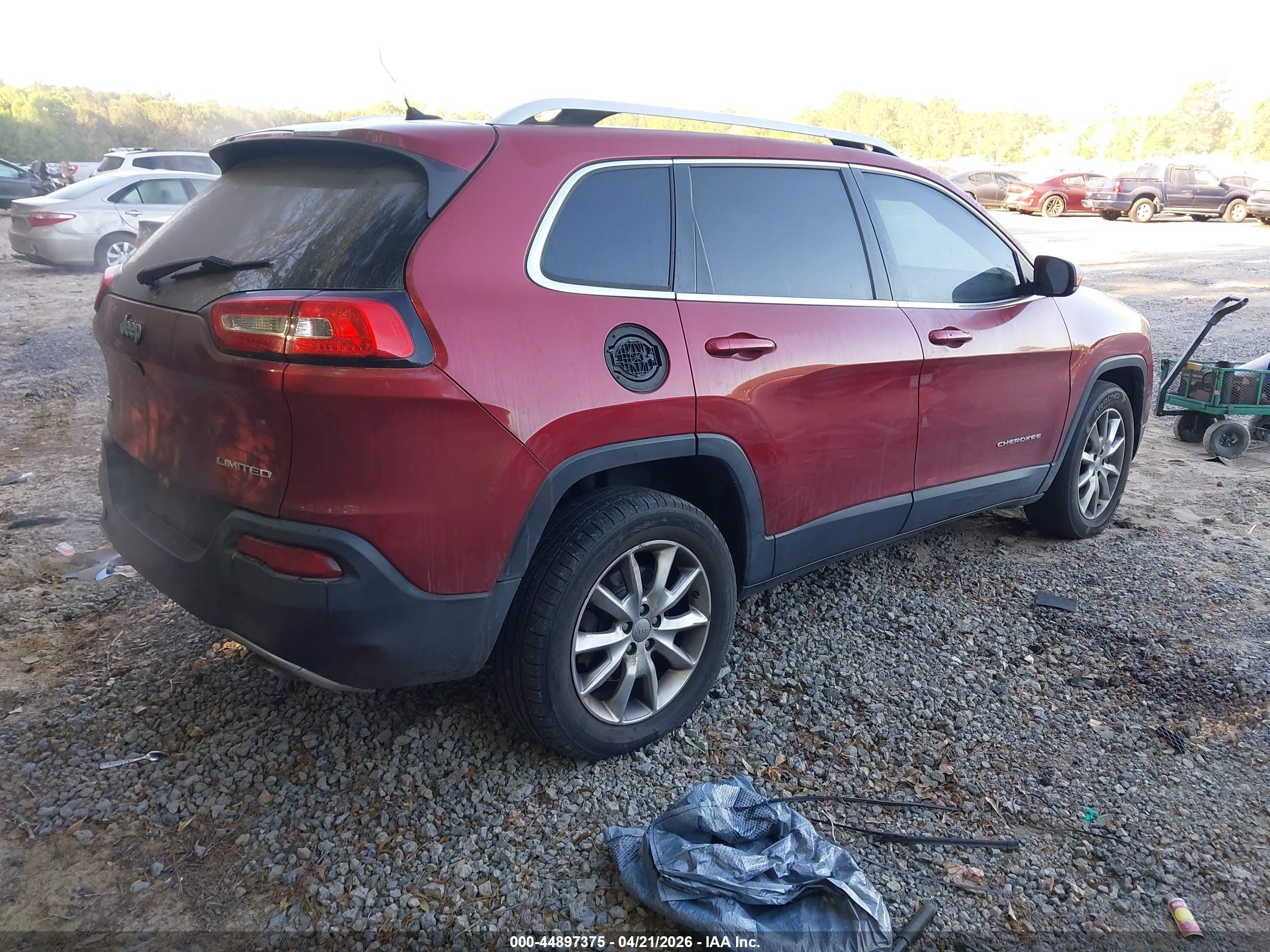 2014 Jeep Cherokee Limited Red vin: 1C4PJMDS0EW132050