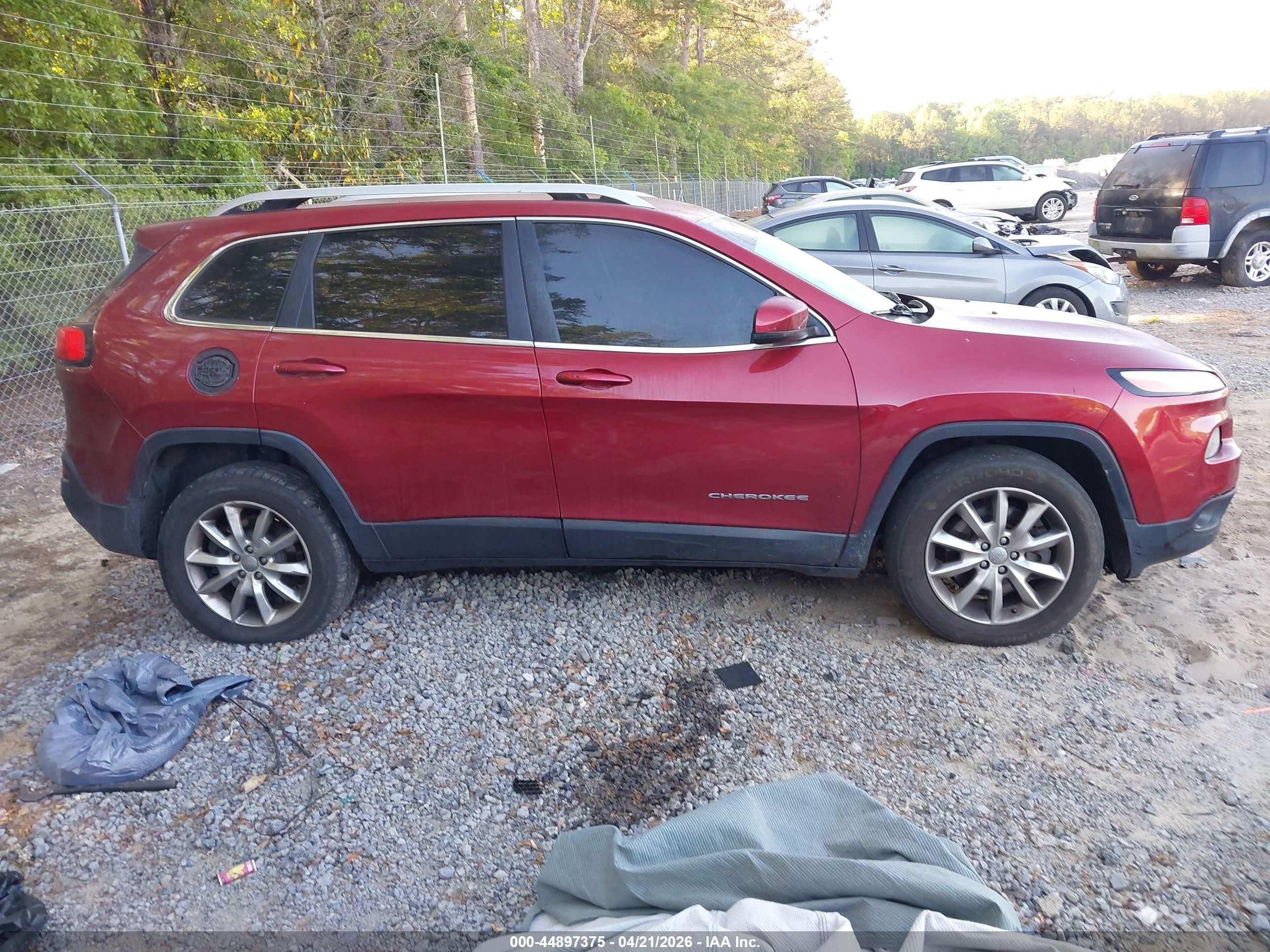 2014 Jeep Cherokee Limited Red vin: 1C4PJMDS0EW132050