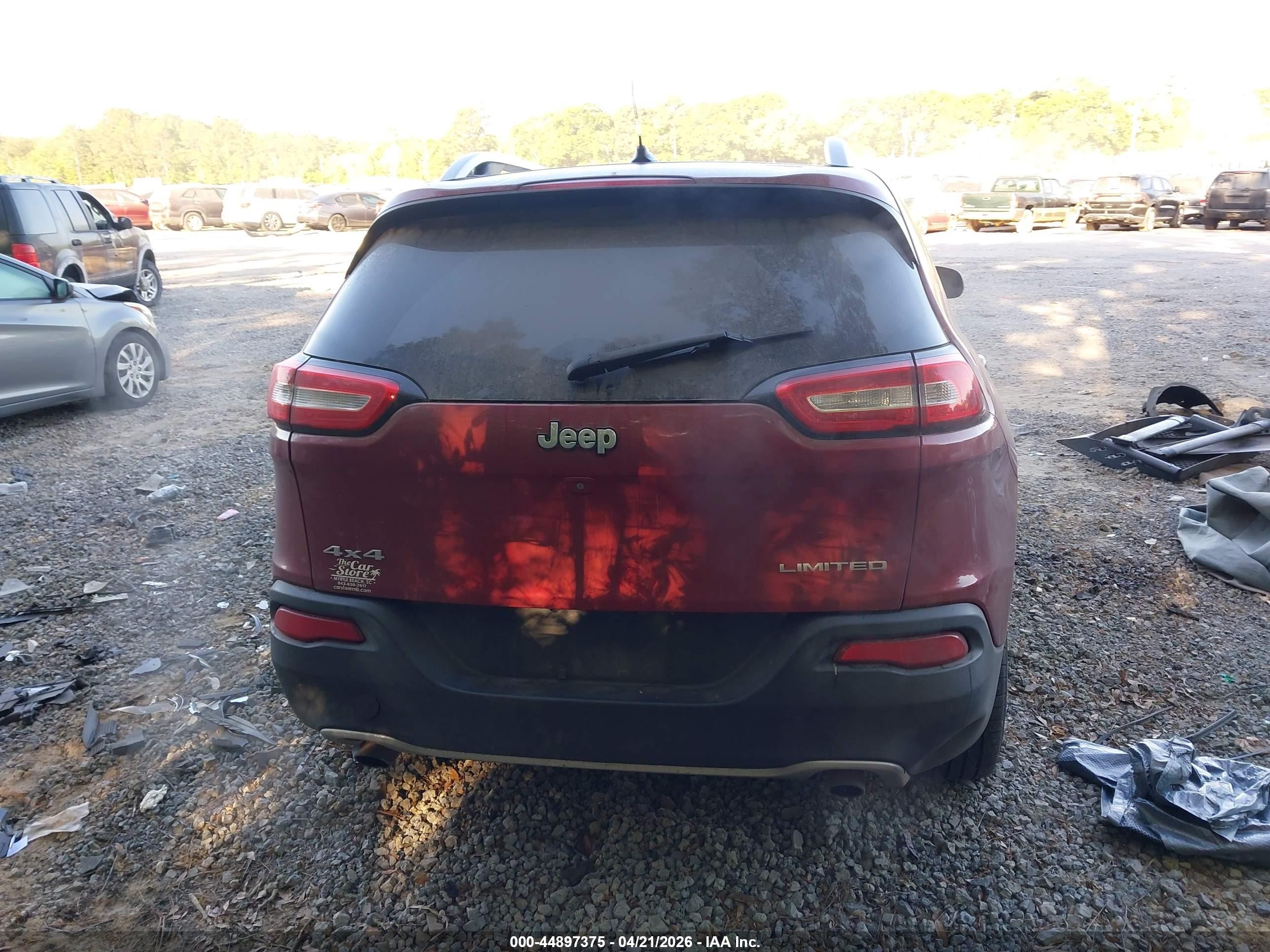 2014 Jeep Cherokee Limited Red vin: 1C4PJMDS0EW132050