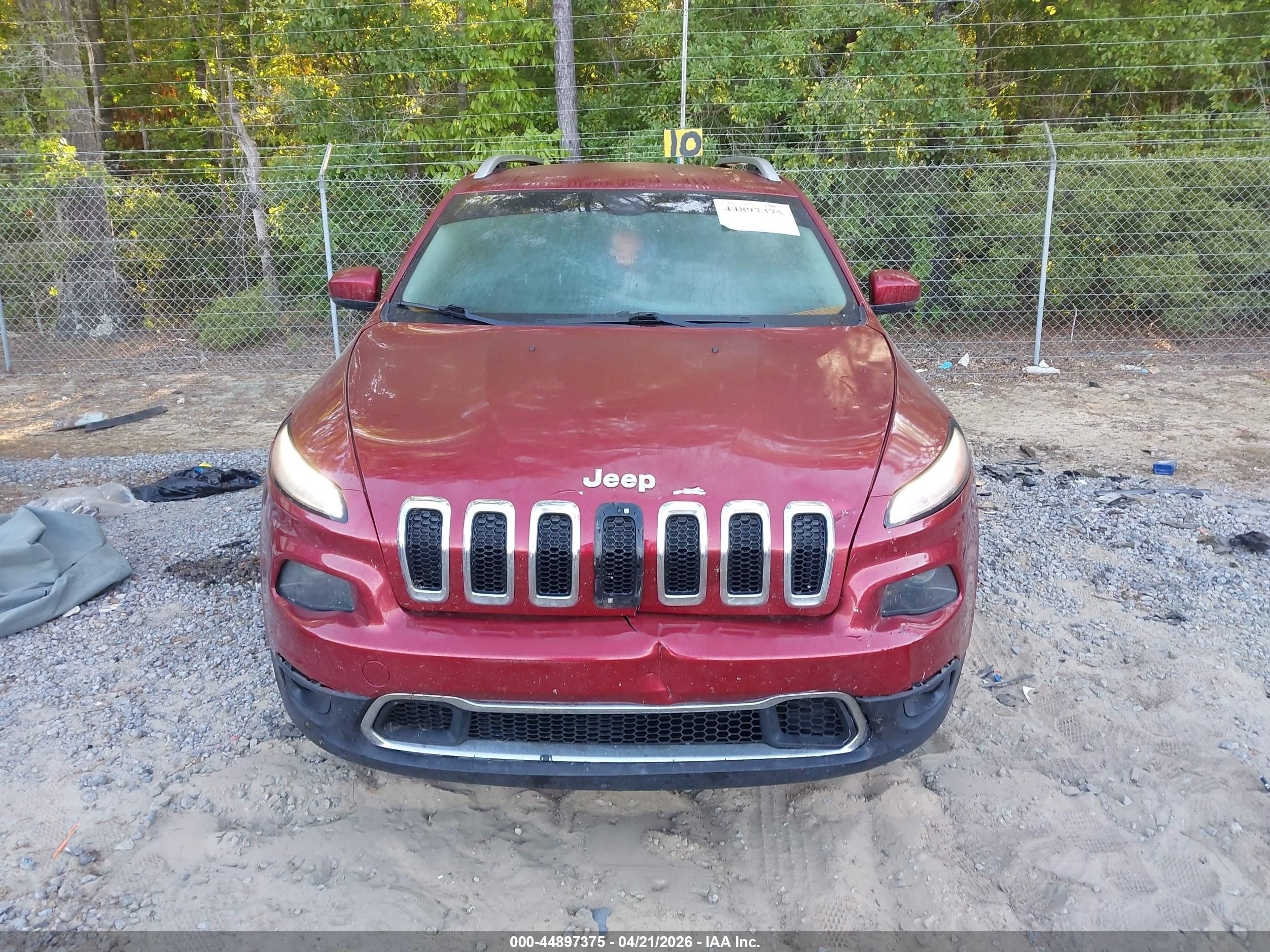 2014 Jeep Cherokee Limited Red vin: 1C4PJMDS0EW132050