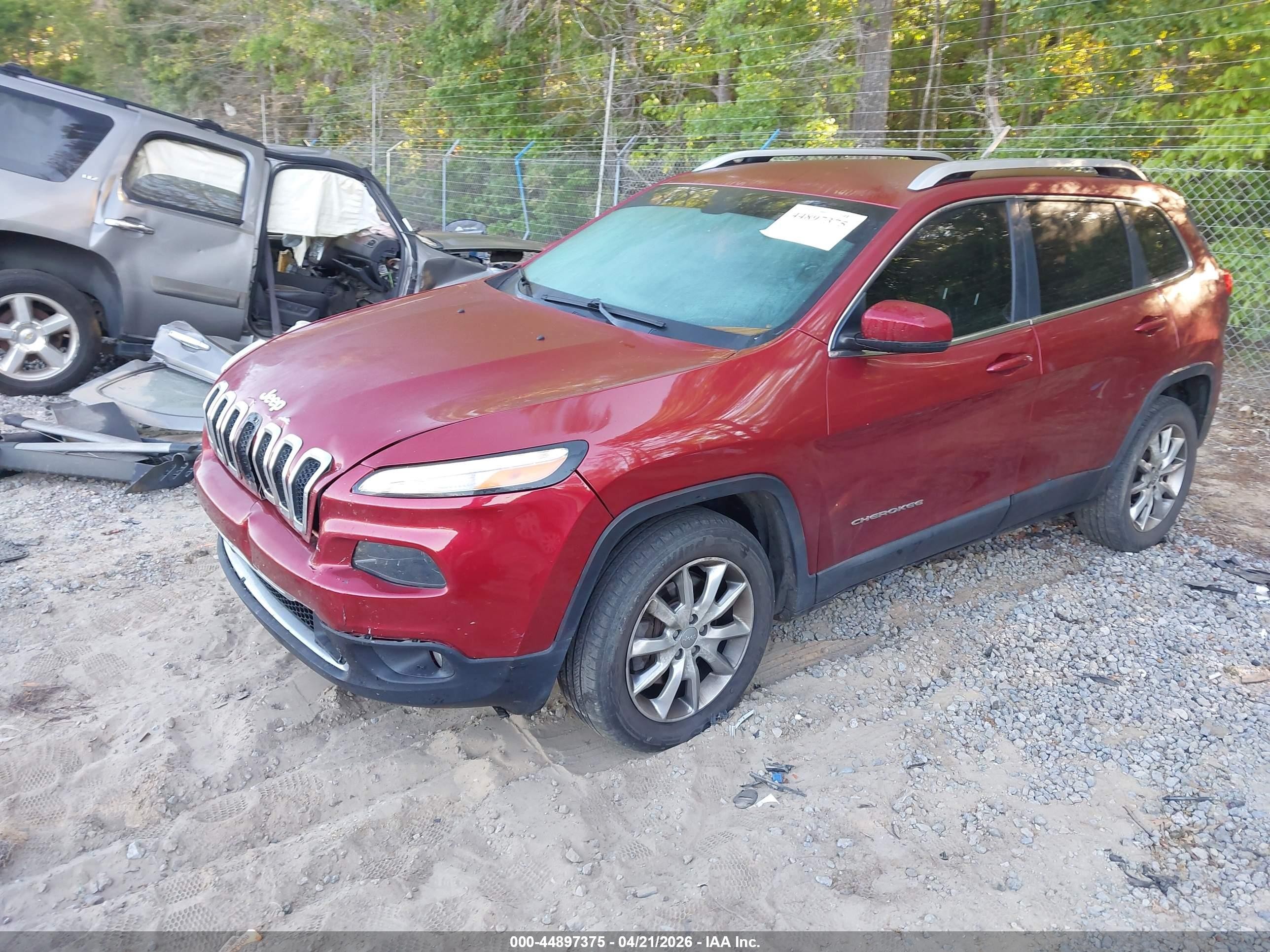 2014 Jeep Cherokee Limited Red vin: 1C4PJMDS0EW132050