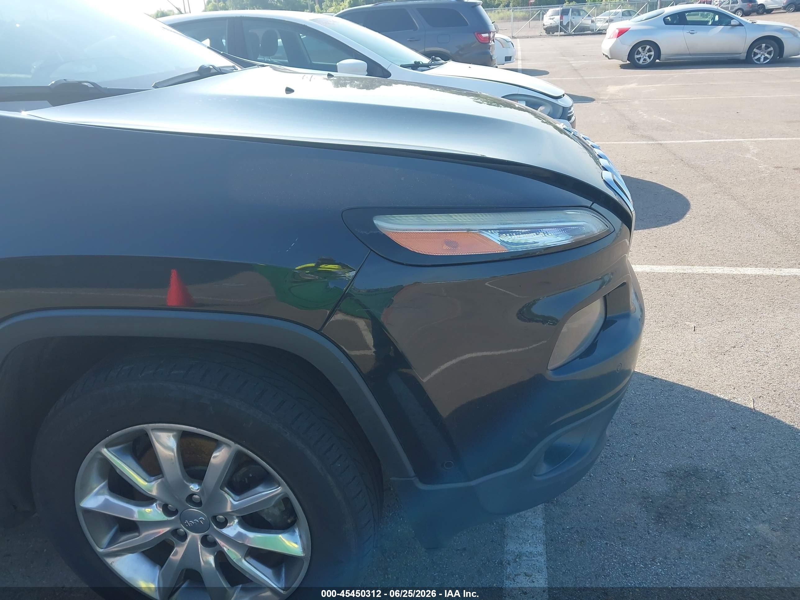 2014 Jeep Cherokee Limited Black vin: 1C4PJMDS0EW151469