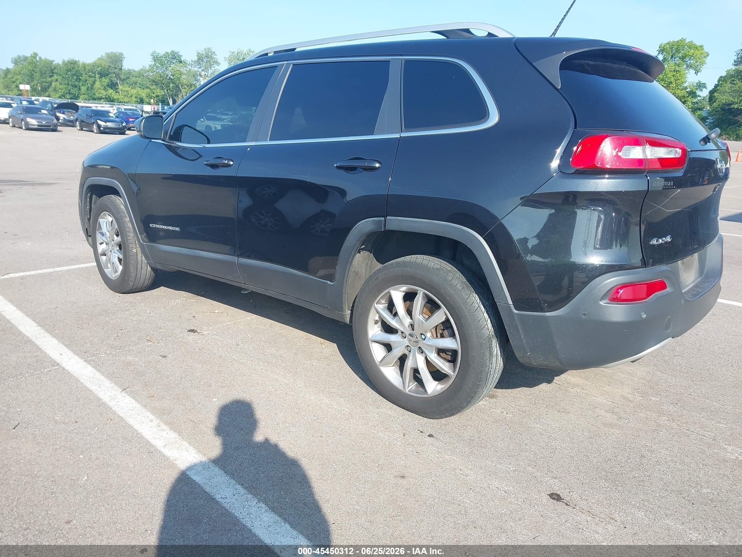 2014 Jeep Cherokee Limited Black vin: 1C4PJMDS0EW151469