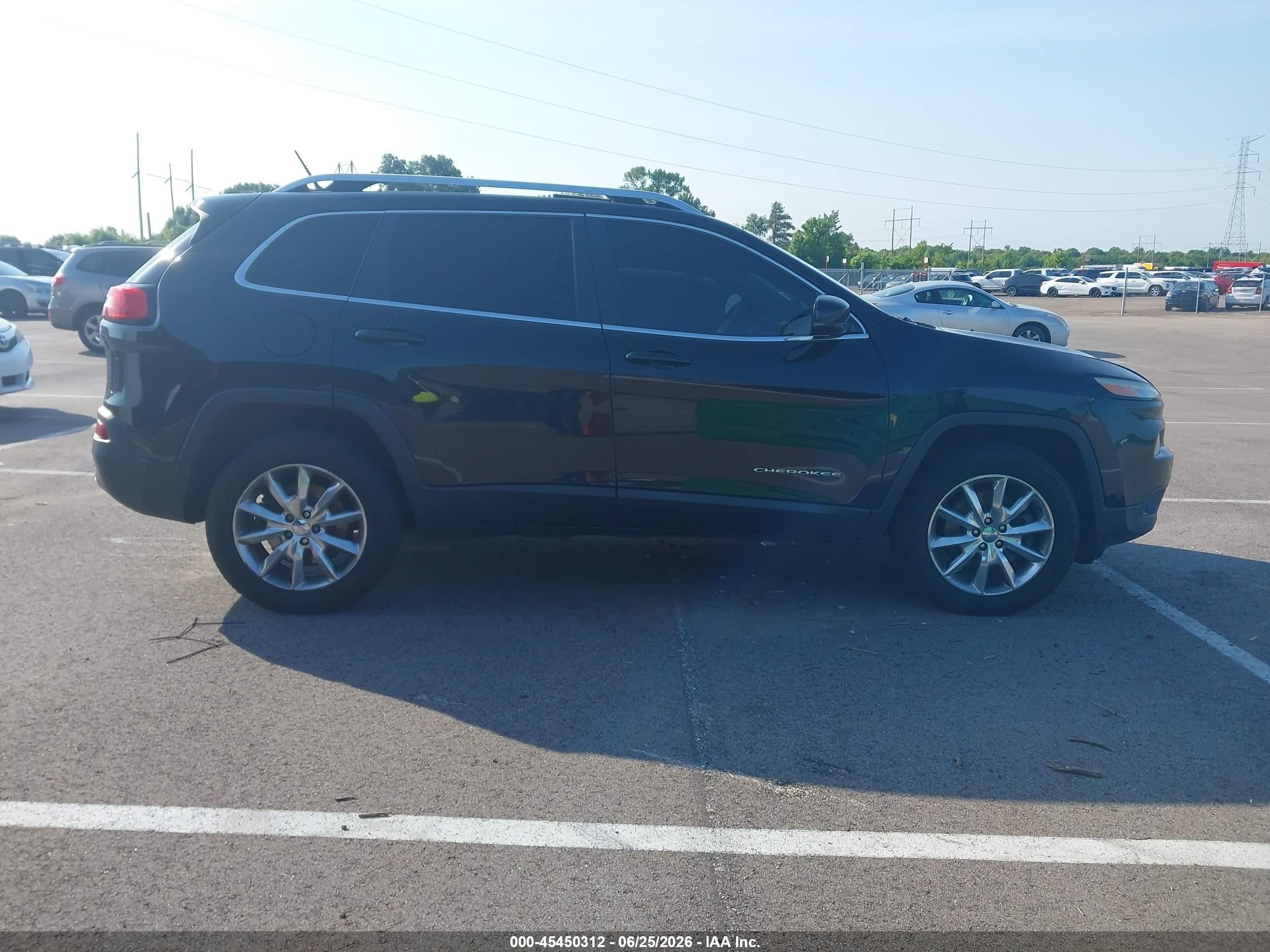 2014 Jeep Cherokee Limited Black vin: 1C4PJMDS0EW151469