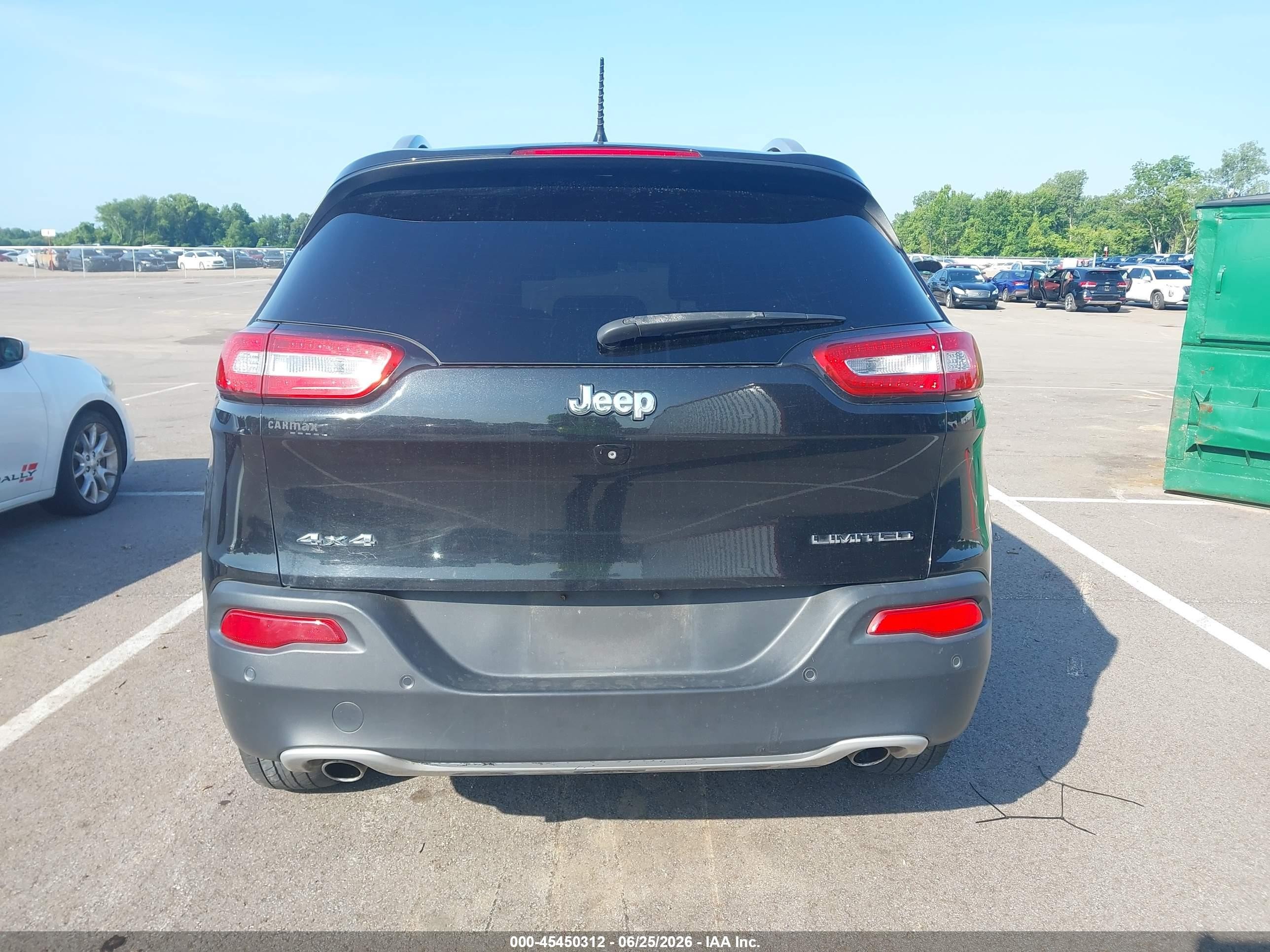 2014 Jeep Cherokee Limited Black vin: 1C4PJMDS0EW151469
