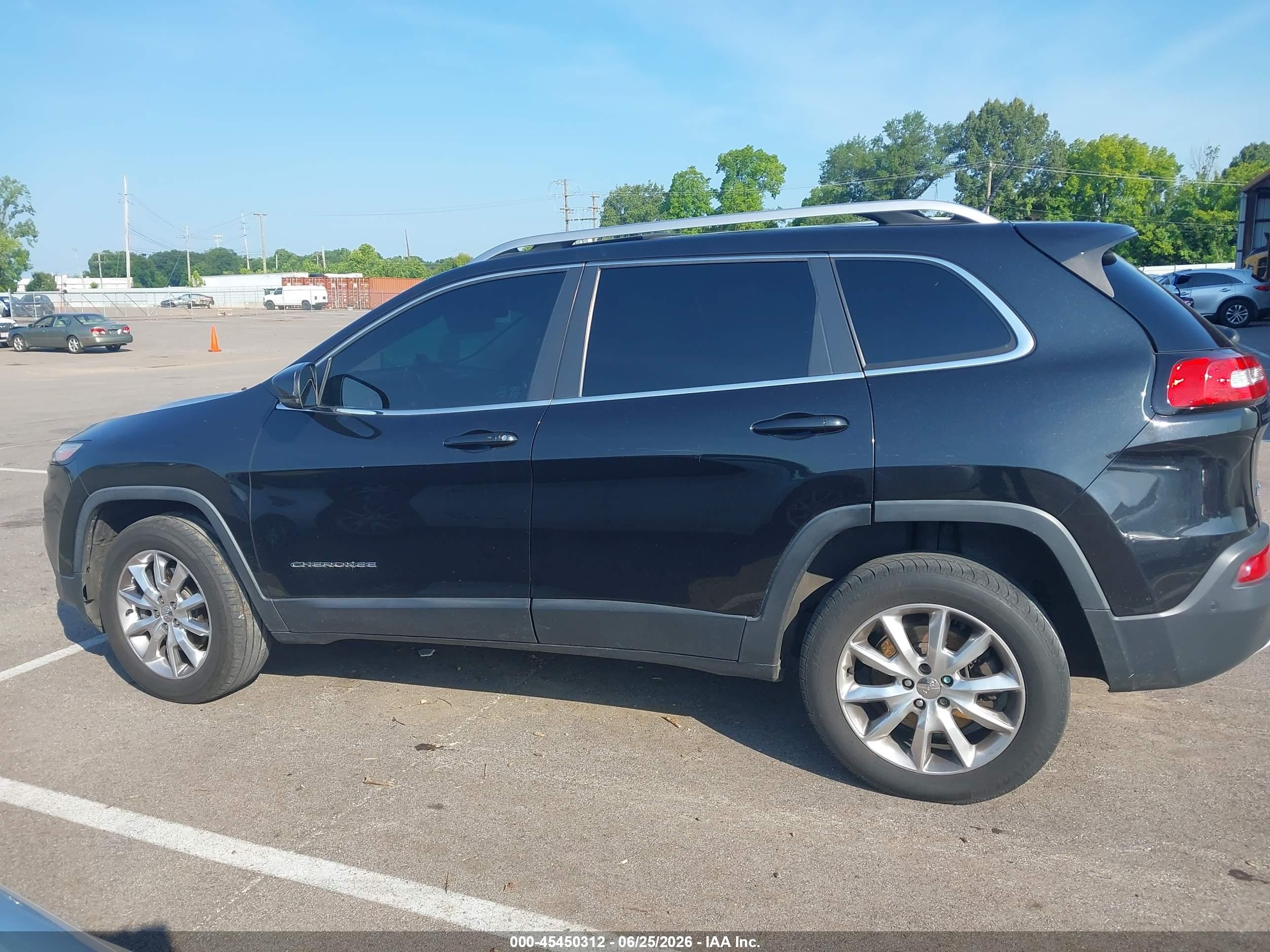 2014 Jeep Cherokee Limited Black vin: 1C4PJMDS0EW151469