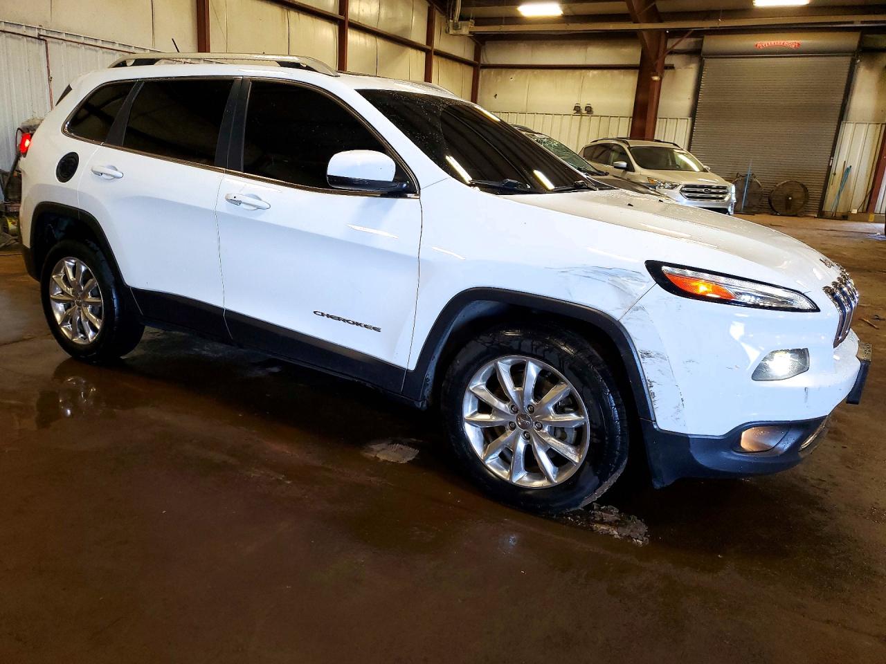 2014 Jeep Cherokee Limited White vin: 1C4PJMDS0EW193494