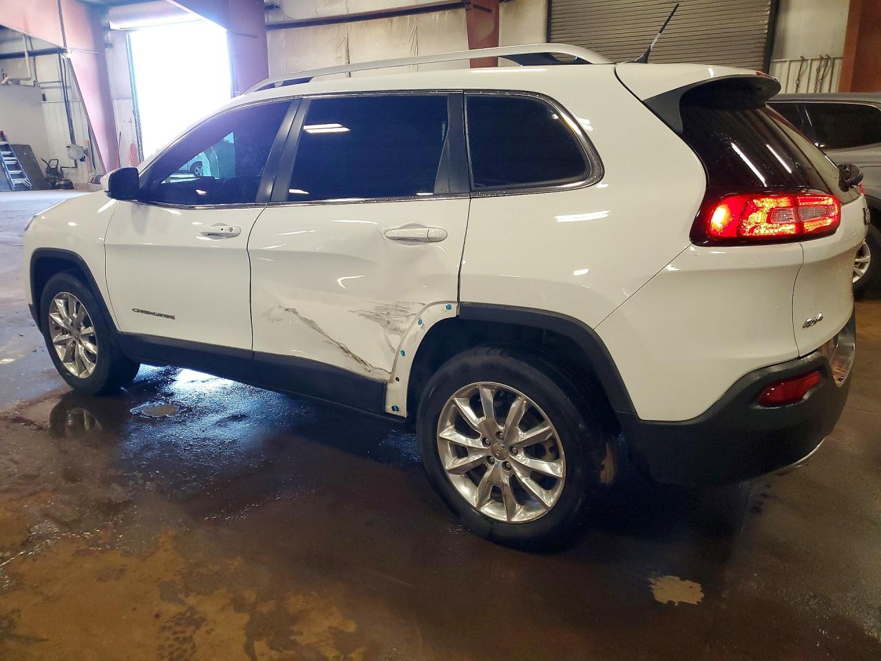 2014 Jeep Cherokee Limited White vin: 1C4PJMDS0EW193494