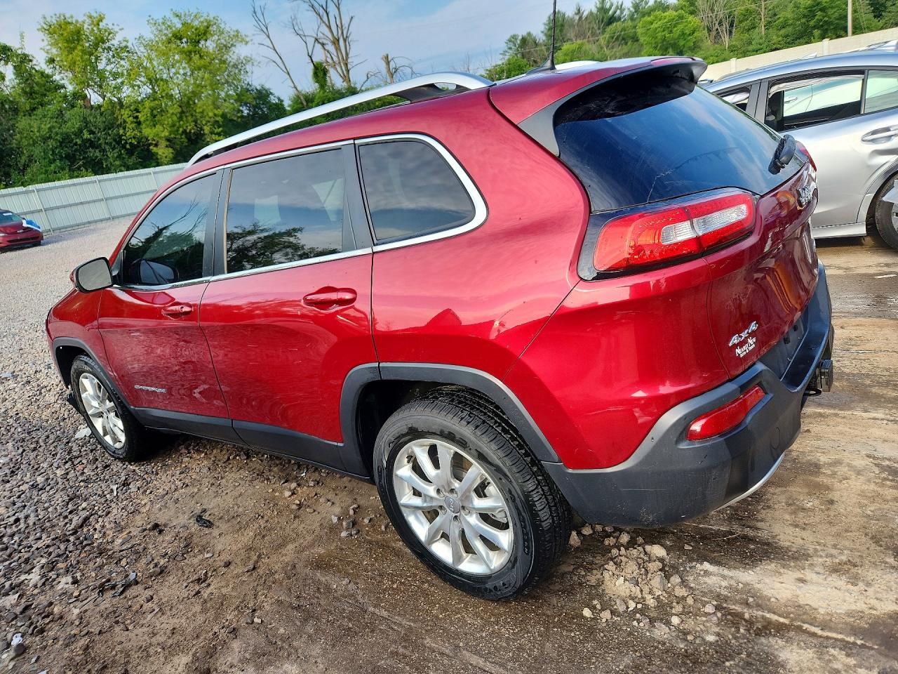 2014 Jeep Cherokee Limited Burgundy vin: 1C4PJMDS0EW210181