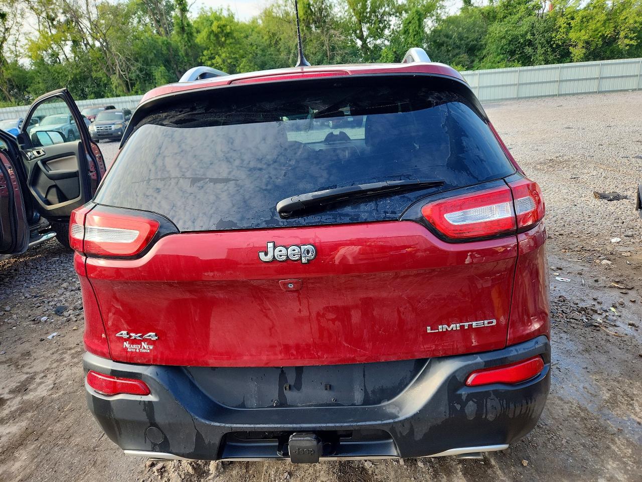 2014 Jeep Cherokee Limited Burgundy vin: 1C4PJMDS0EW210181