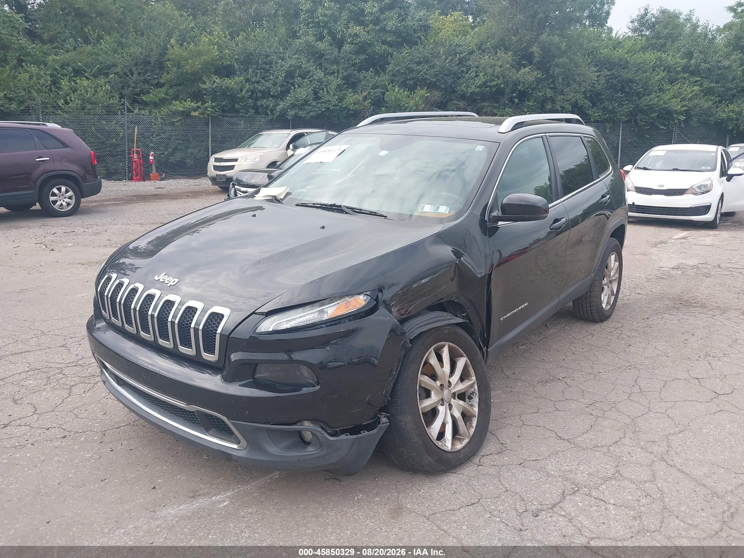 2014 Jeep Cherokee Limited Black vin: 1C4PJMDS0EW210780