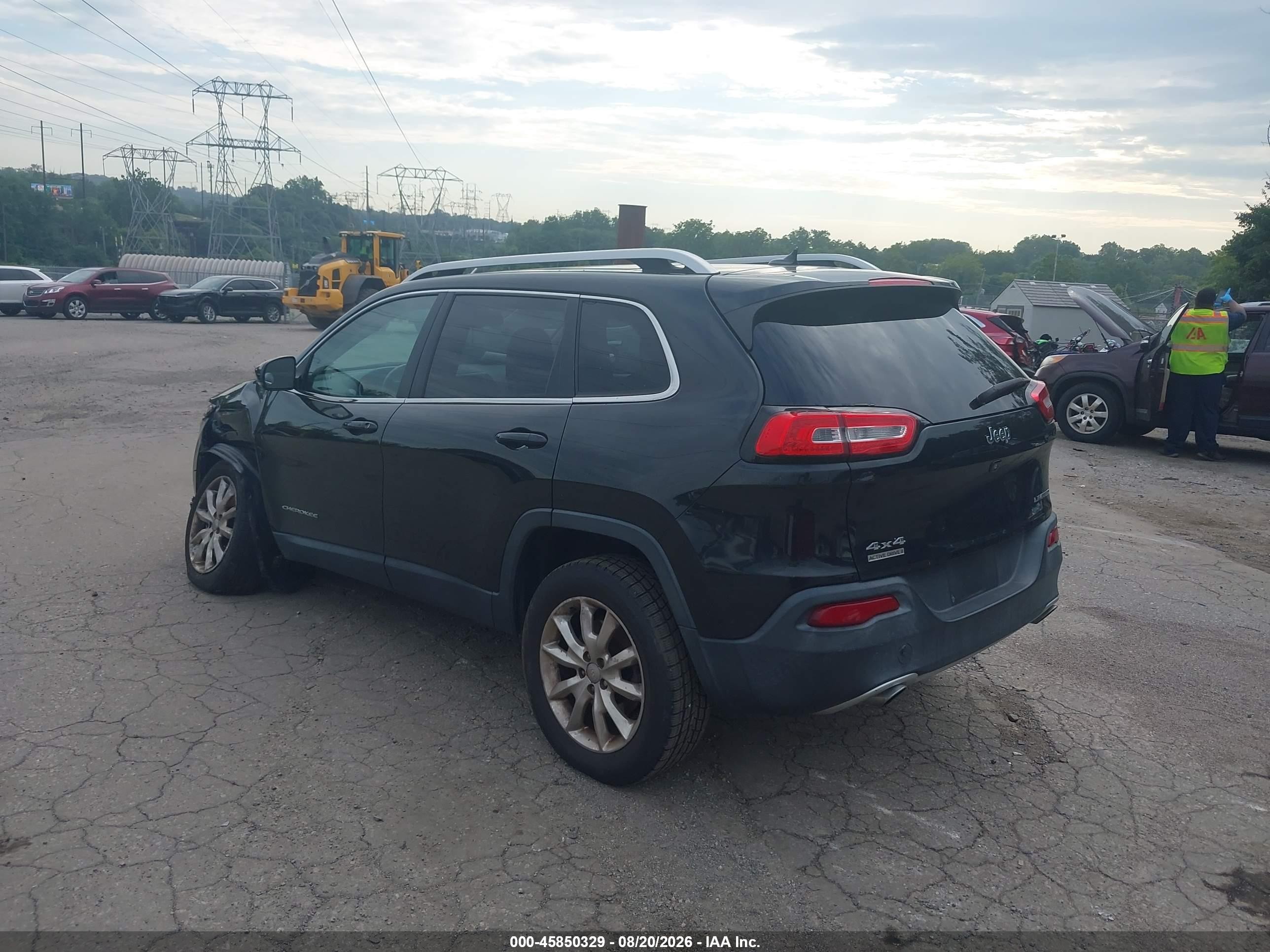 2014 Jeep Cherokee Limited Black vin: 1C4PJMDS0EW210780