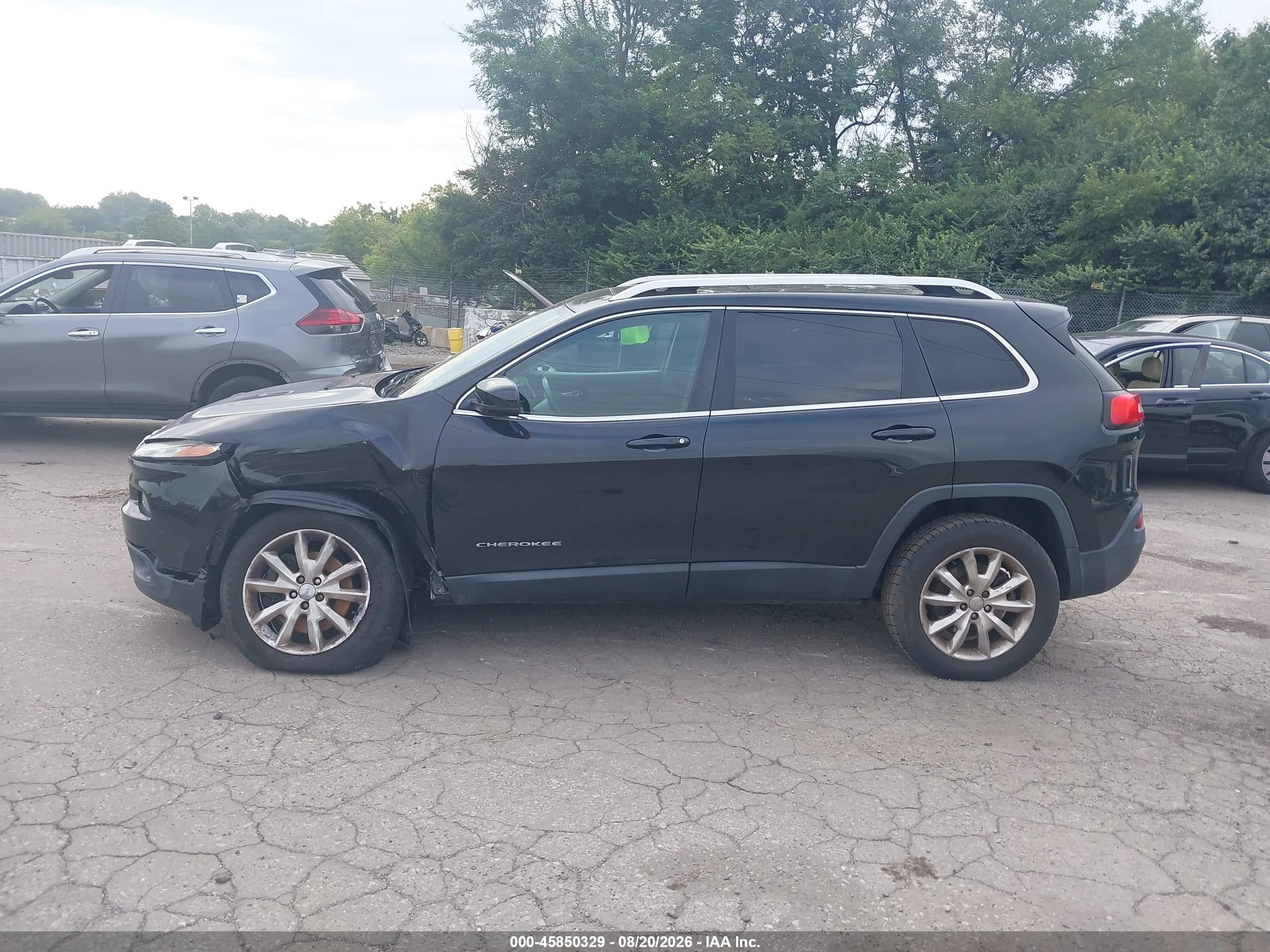 2014 Jeep Cherokee Limited Black vin: 1C4PJMDS0EW210780