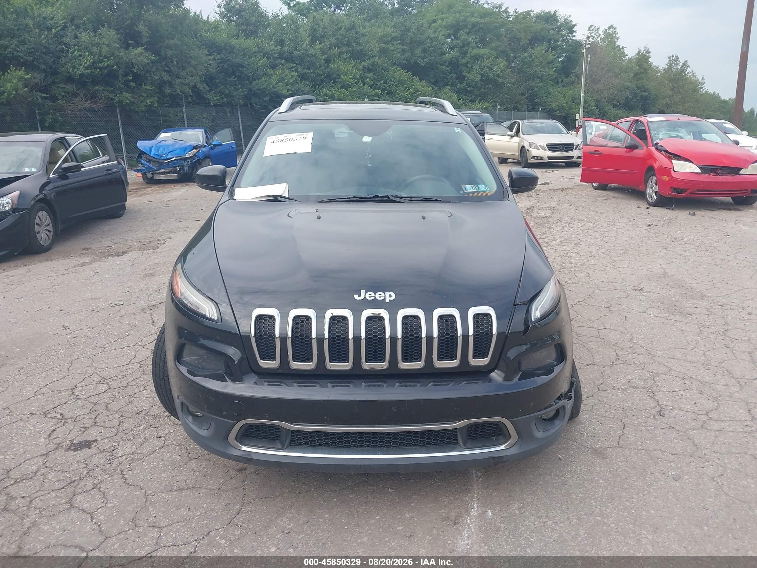 2014 Jeep Cherokee Limited Black vin: 1C4PJMDS0EW210780