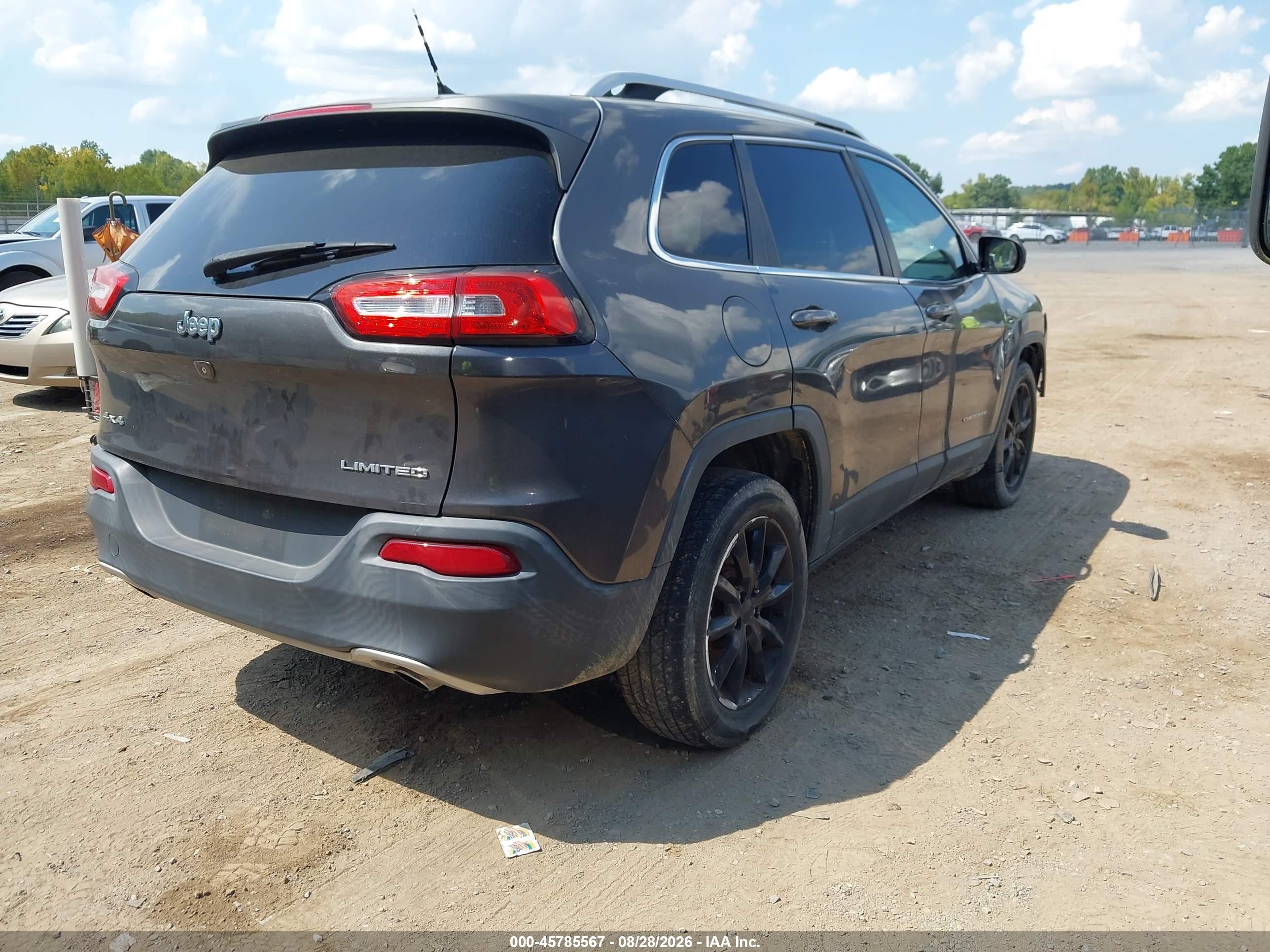 2014 Jeep Cherokee Limited Gray vin: 1C4PJMDS0EW237476