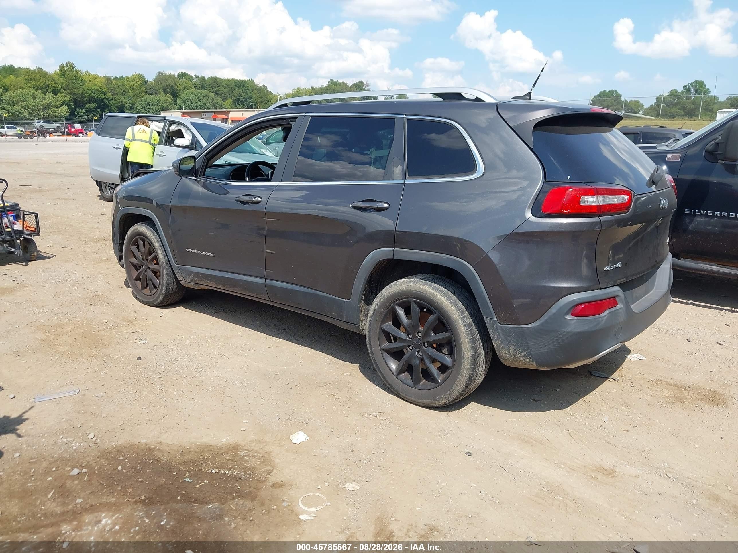 2014 Jeep Cherokee Limited Gray vin: 1C4PJMDS0EW237476