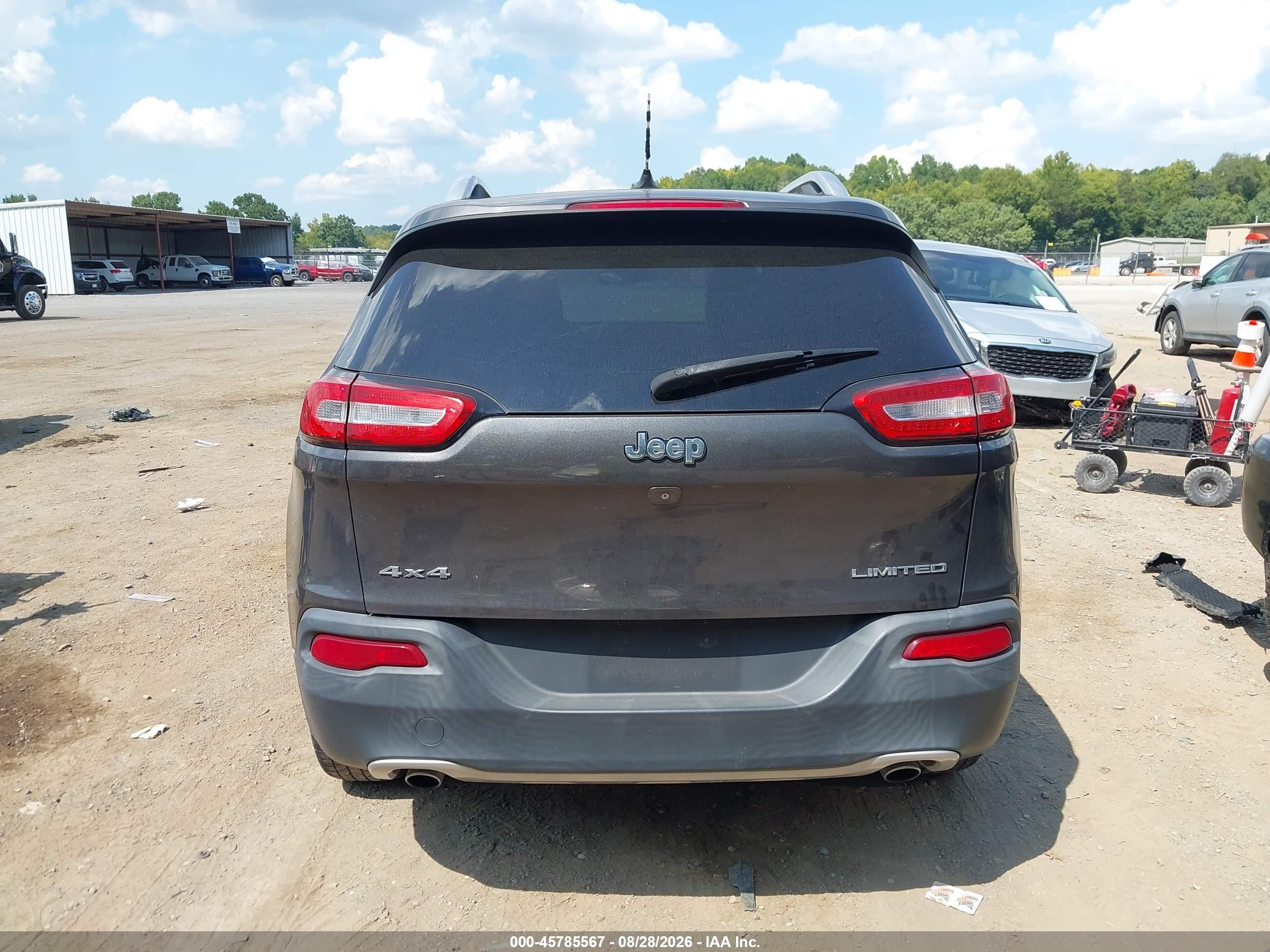 2014 Jeep Cherokee Limited Gray vin: 1C4PJMDS0EW237476