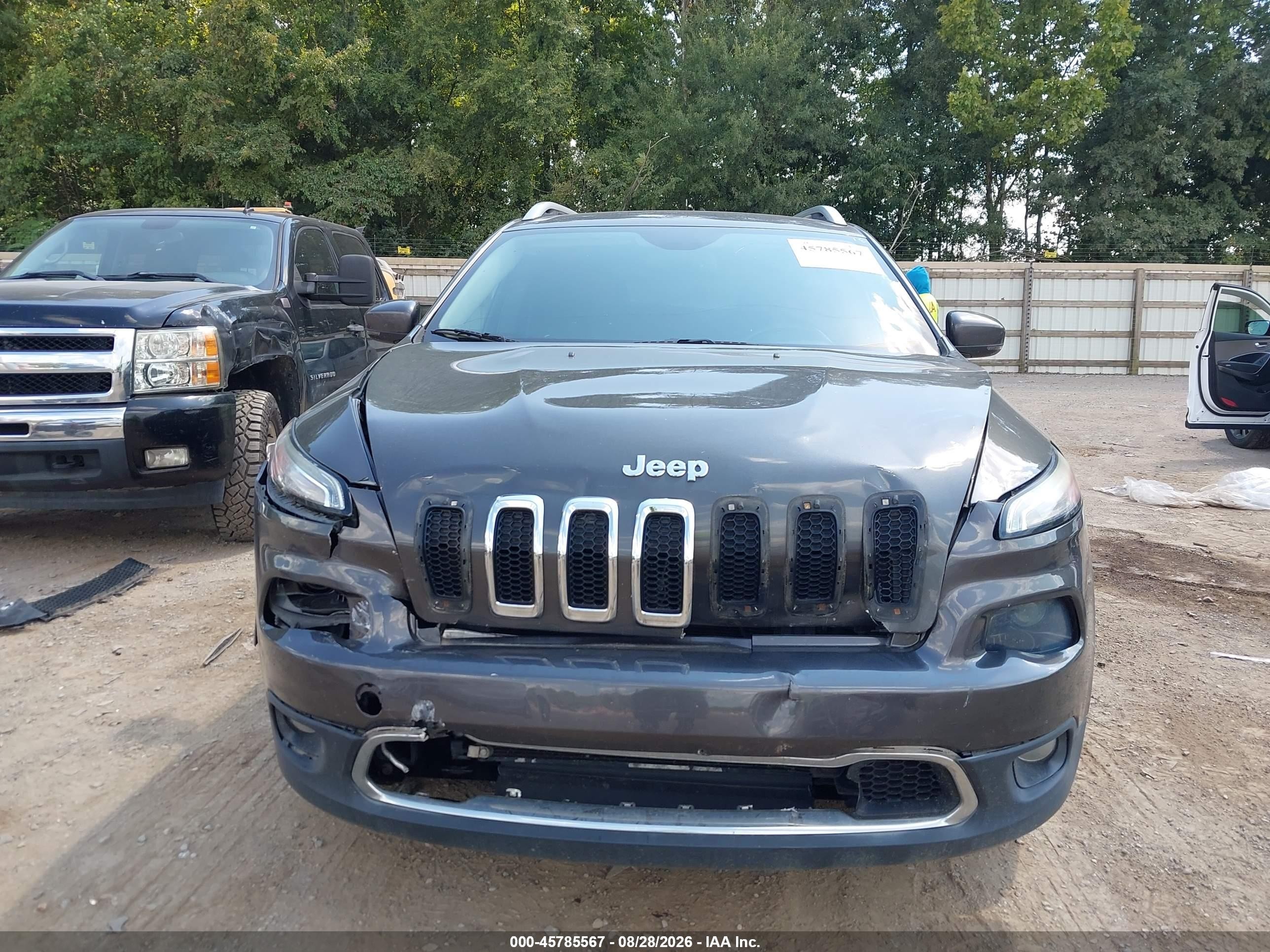 2014 Jeep Cherokee Limited Gray vin: 1C4PJMDS0EW237476