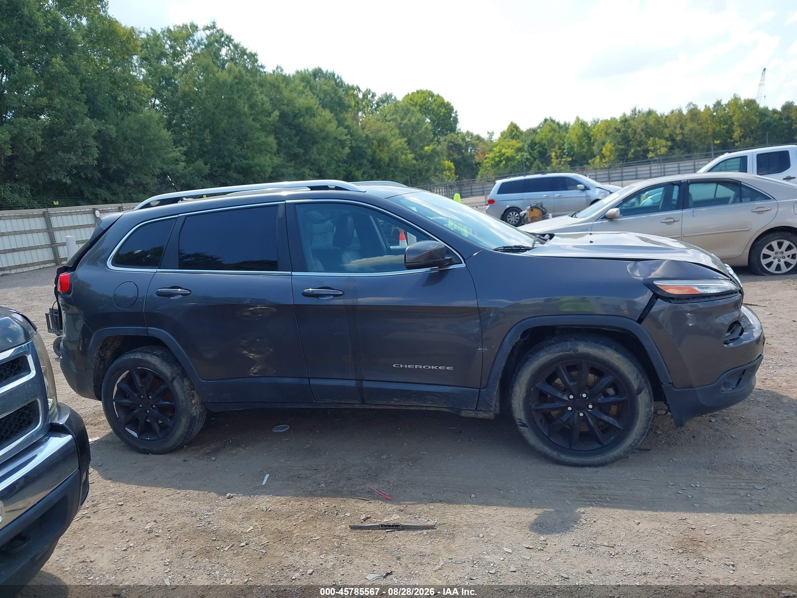 2014 Jeep Cherokee Limited Gray vin: 1C4PJMDS0EW237476