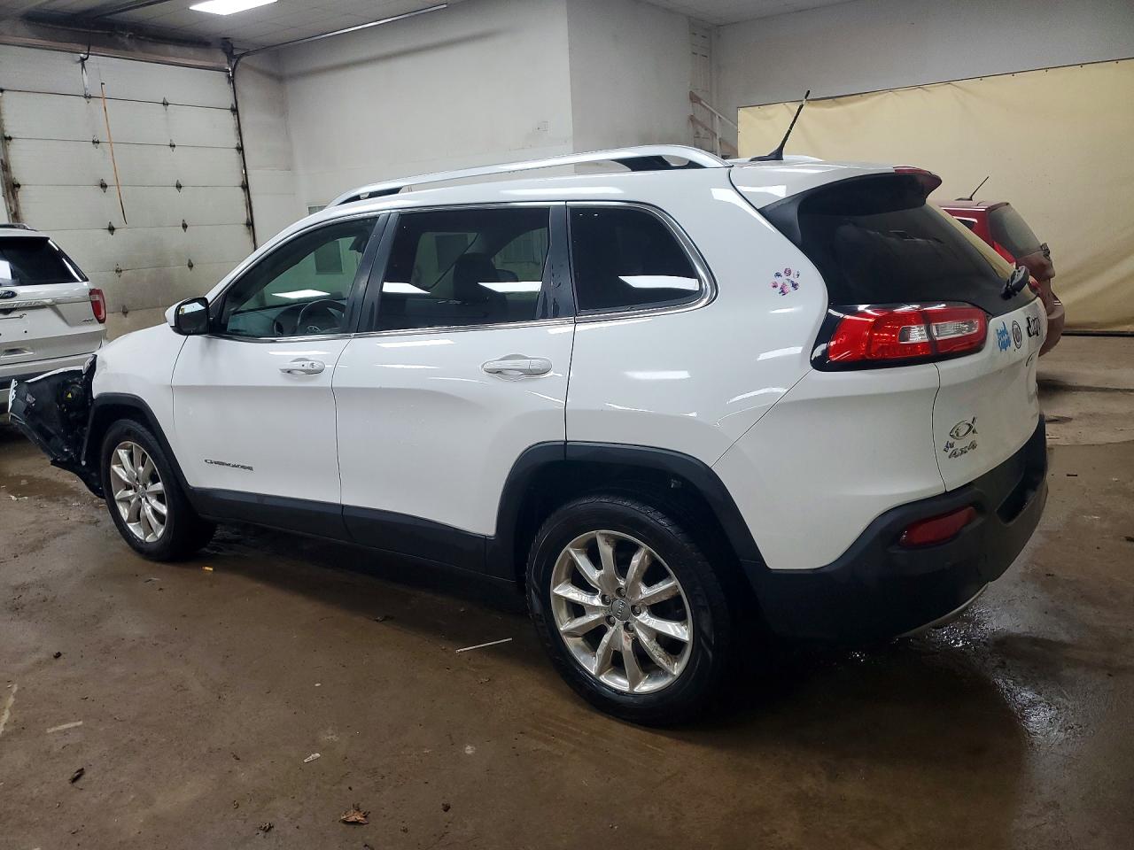 2014 Jeep Cherokee Limited White vin: 1C4PJMDS0EW250325