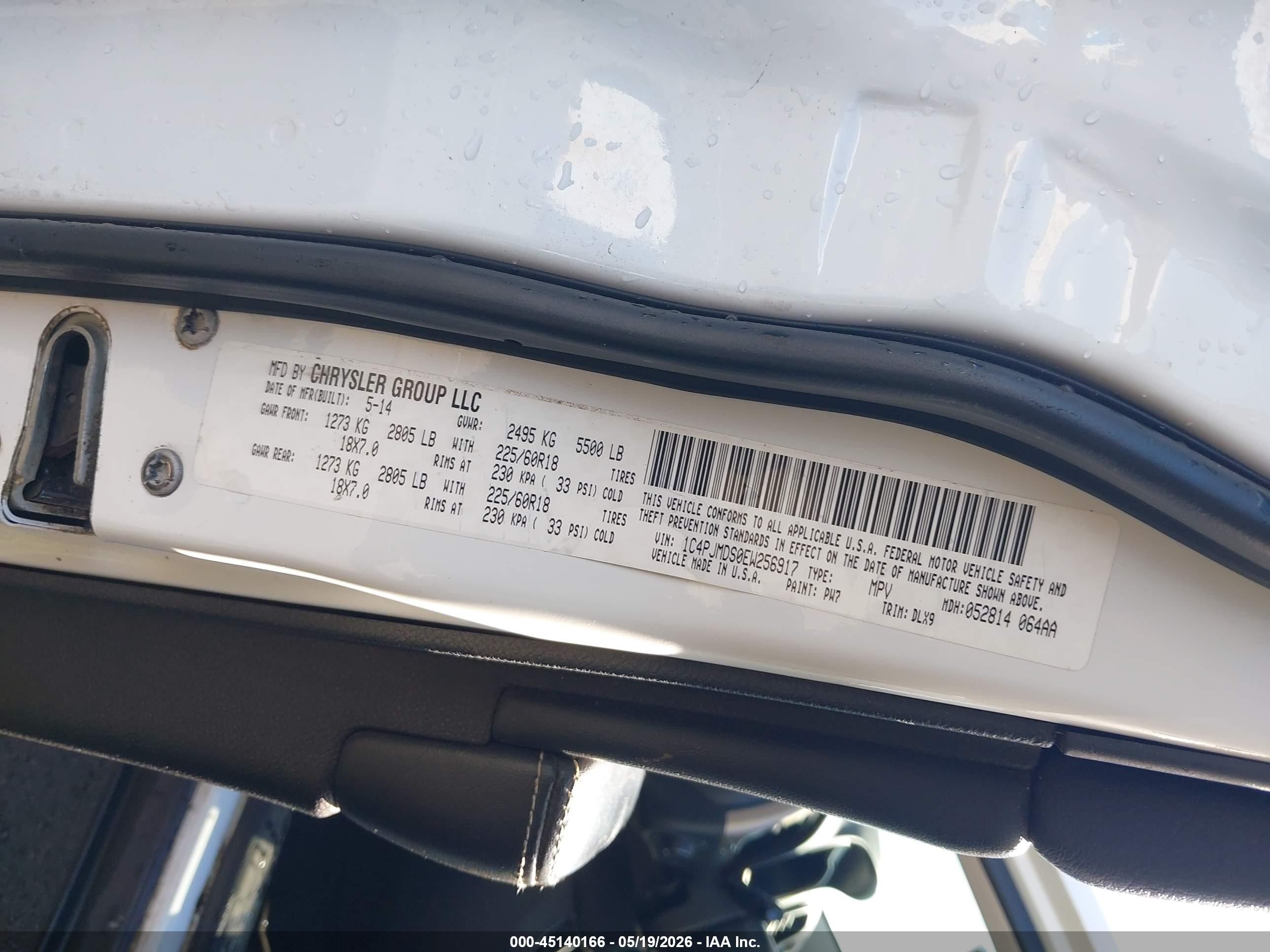 2014 Jeep Cherokee Limited White vin: 1C4PJMDS0EW256917