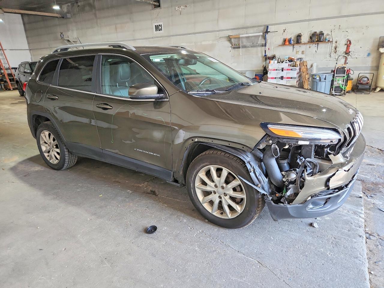 2014 Jeep Cherokee Limited Gray vin: 1C4PJMDS0EW260305