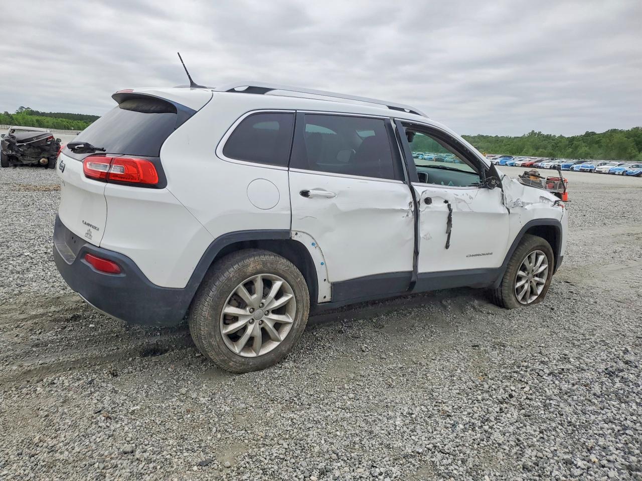 2014 Jeep Cherokee Limited Белый vin: 1C4PJMDS0EW320096