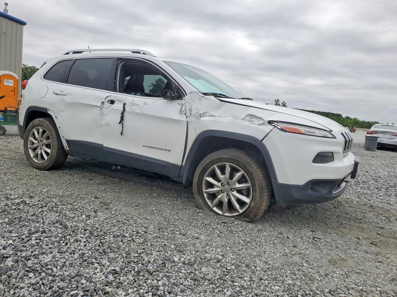 2014 Jeep Cherokee Limited Белый vin: 1C4PJMDS0EW320096