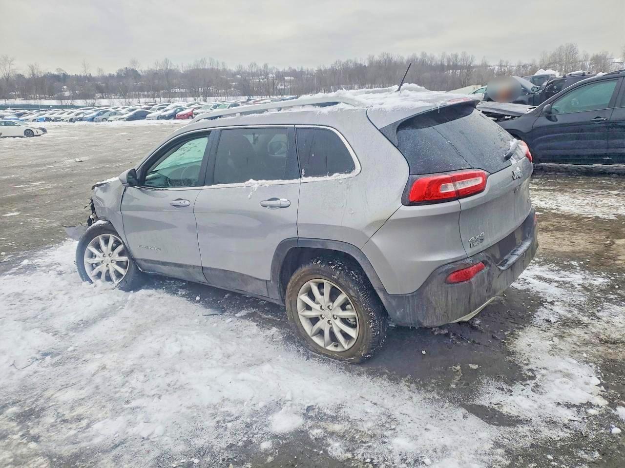 2015 Jeep Cherokee Limited Серебряный vin: 1C4PJMDS0FW512927