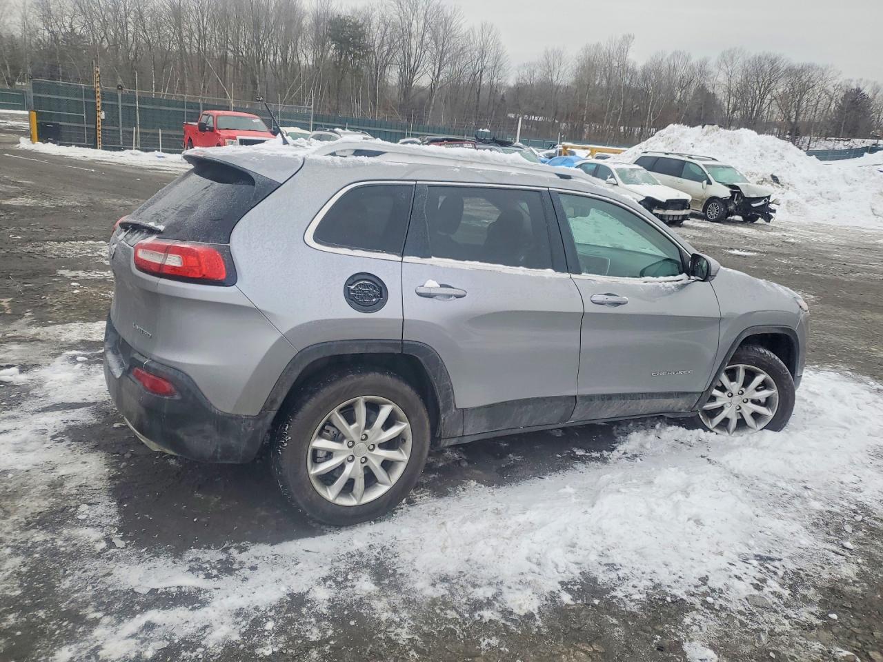 2015 Jeep Cherokee Limited Серебряный vin: 1C4PJMDS0FW512927