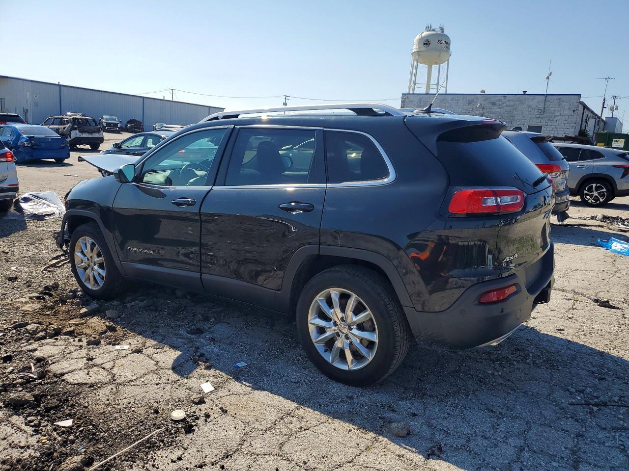 2015 Jeep Cherokee Limited Black vin: 1C4PJMDS0FW563716