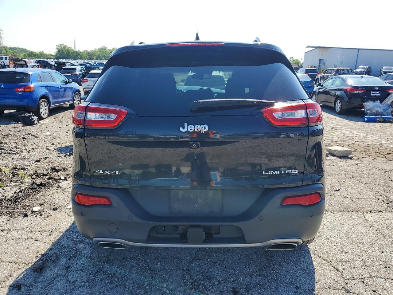 2015 Jeep Cherokee Limited Black vin: 1C4PJMDS0FW563716