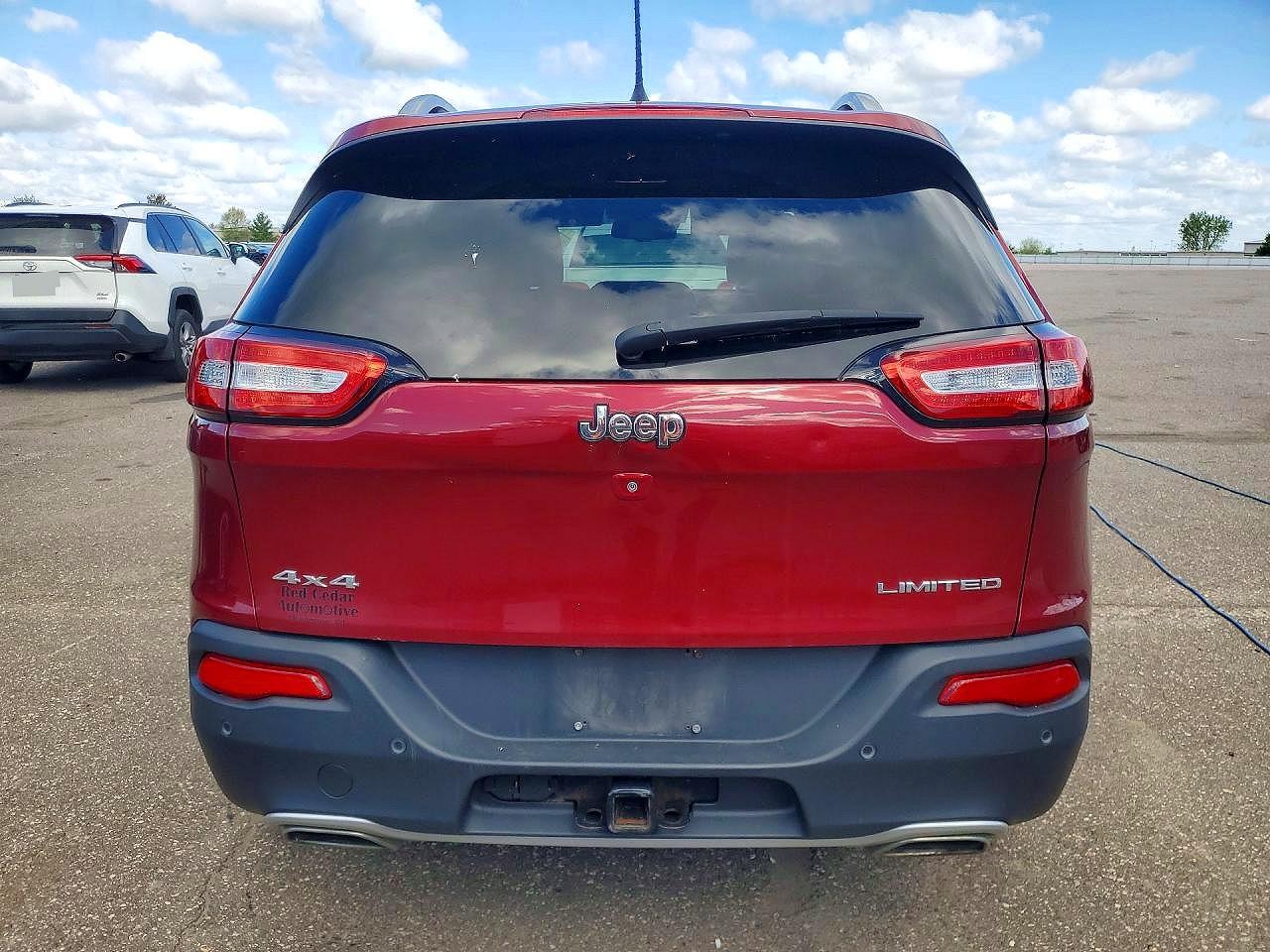 2015 Jeep Cherokee Limited Red vin: 1C4PJMDS0FW609738